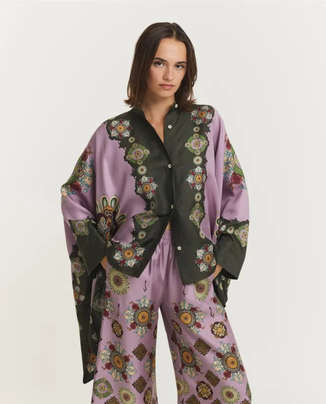 Zijden Foulard Blouse - Roze sold by Pauw Amsterdam