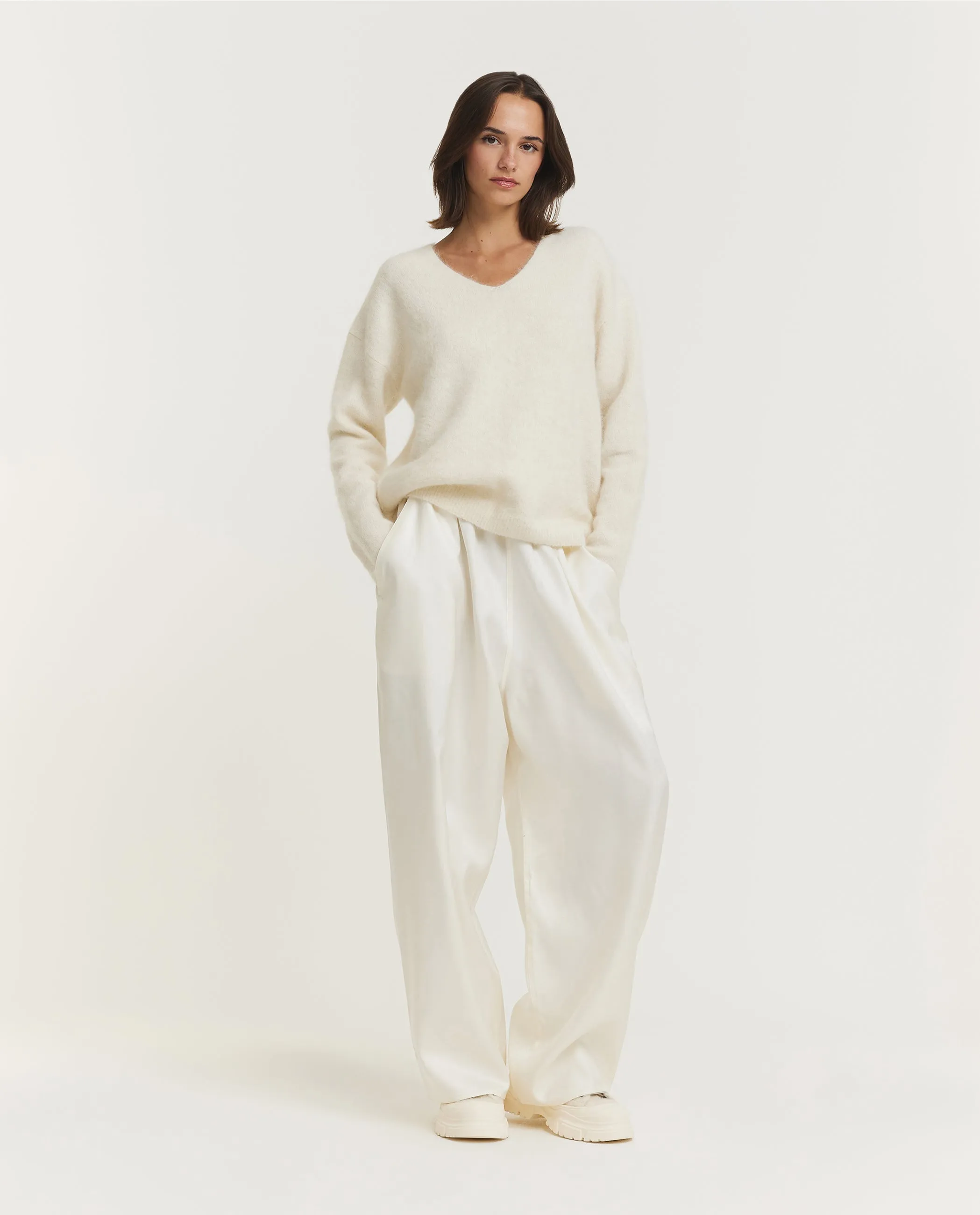 Zijden Pasch Broek - Ecru sold by Pauw Amsterdam