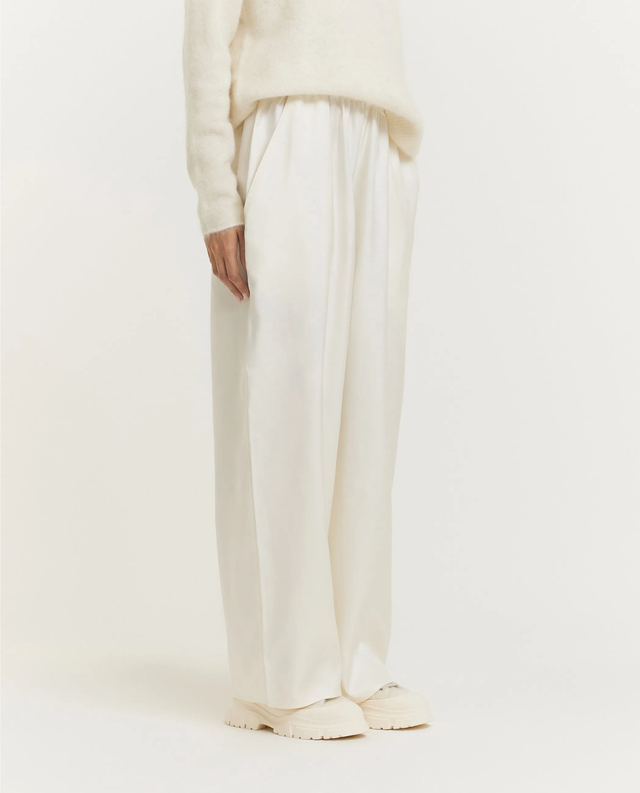 Zijden Pasch Broek - Ecru sold by Pauw Amsterdam product image thumbnail 3