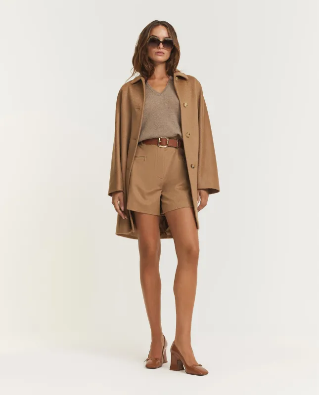 Lola Camel Shorts - Lichtbruin sold by Pauw Amsterdam