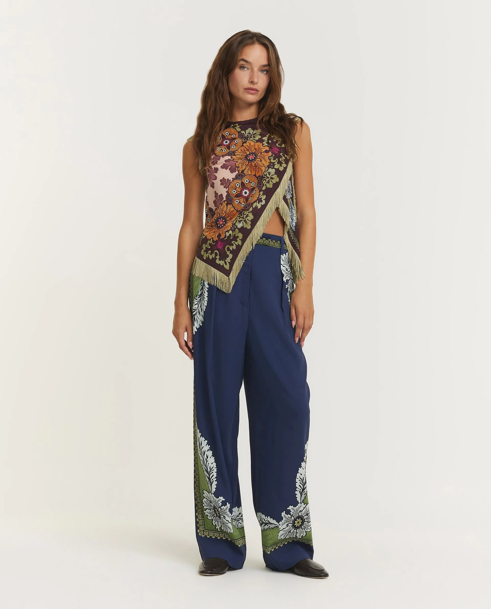 Wijde Brooklyn Broek - Blauw sold by Pauw Amsterdam