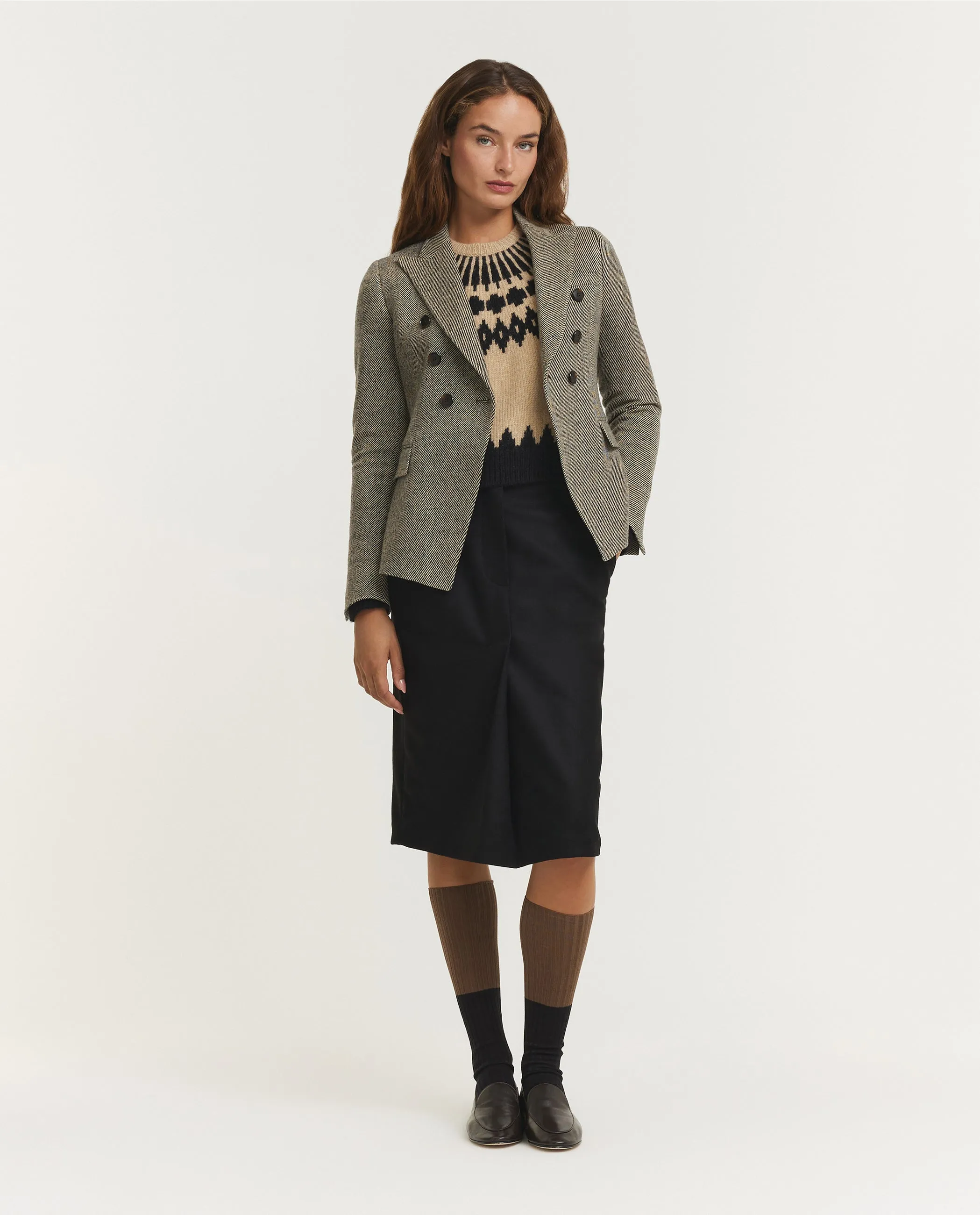 Wol Cashmere Twill Blazer - Grijs sold by Pauw Amsterdam product image thumbnail 3