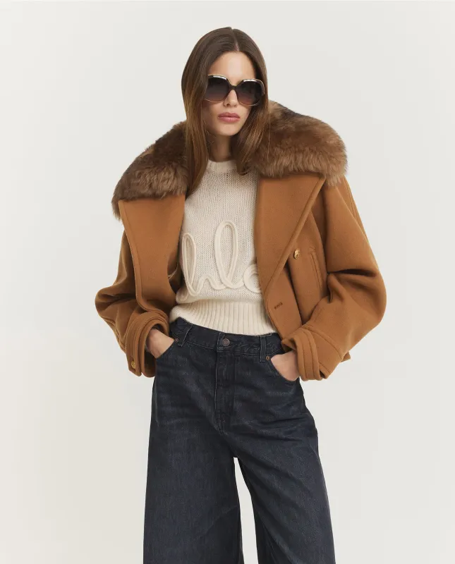 Boxy Double-Breasted Jas - Lichtbruin sold by Pauw Amsterdam