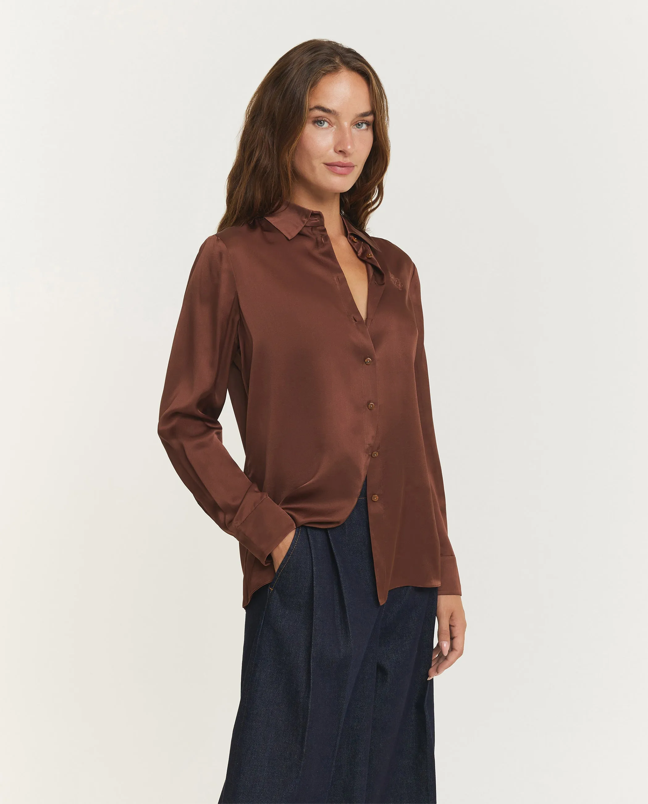 Hypnotic Zijden Shirt - Bruin sold by Pauw Amsterdam product image thumbnail 4