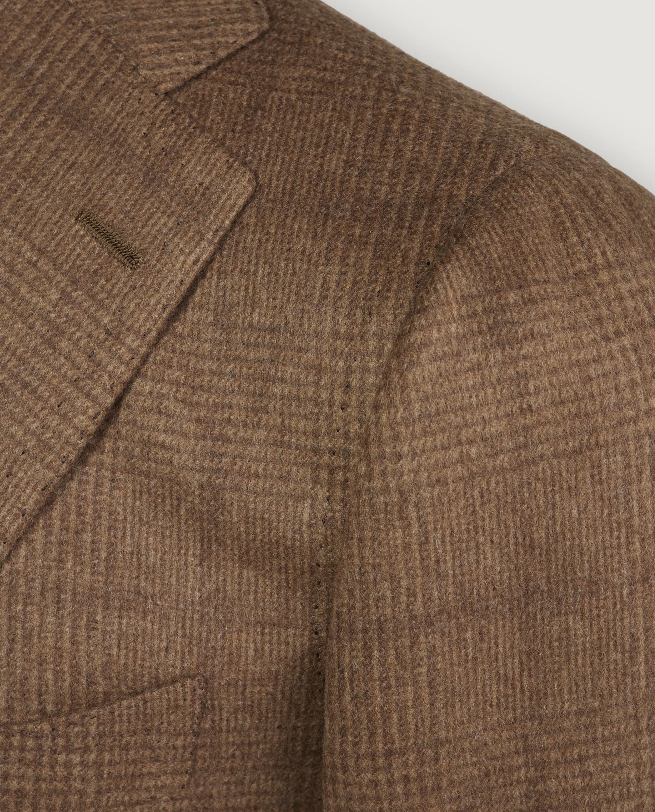 Cashmere Prince of Wales Jasje - Lichtbruin sold by Pauw Amsterdam product image thumbnail 3