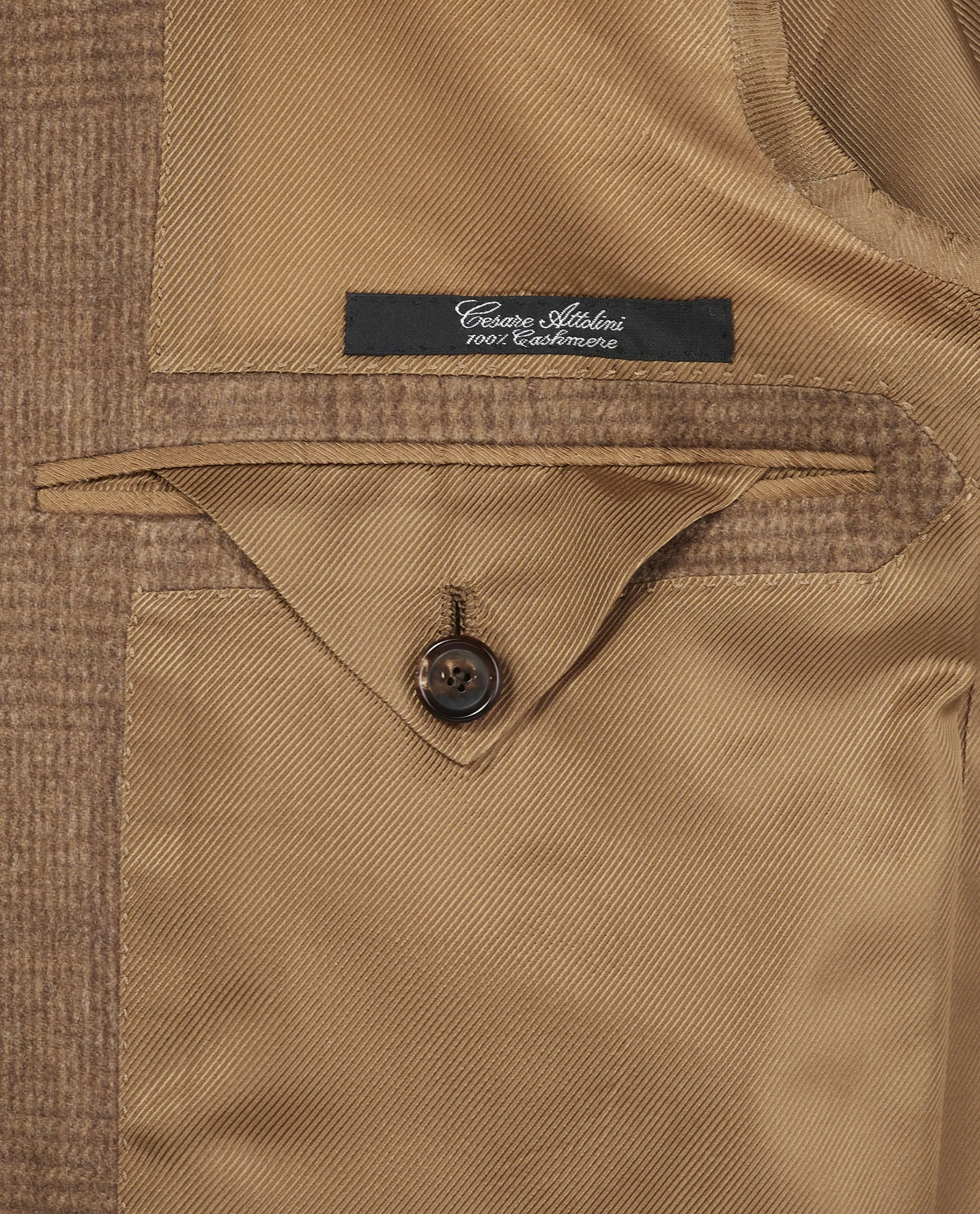 Cashmere Prince of Wales Jasje - Lichtbruin sold by Pauw Amsterdam product image thumbnail 4