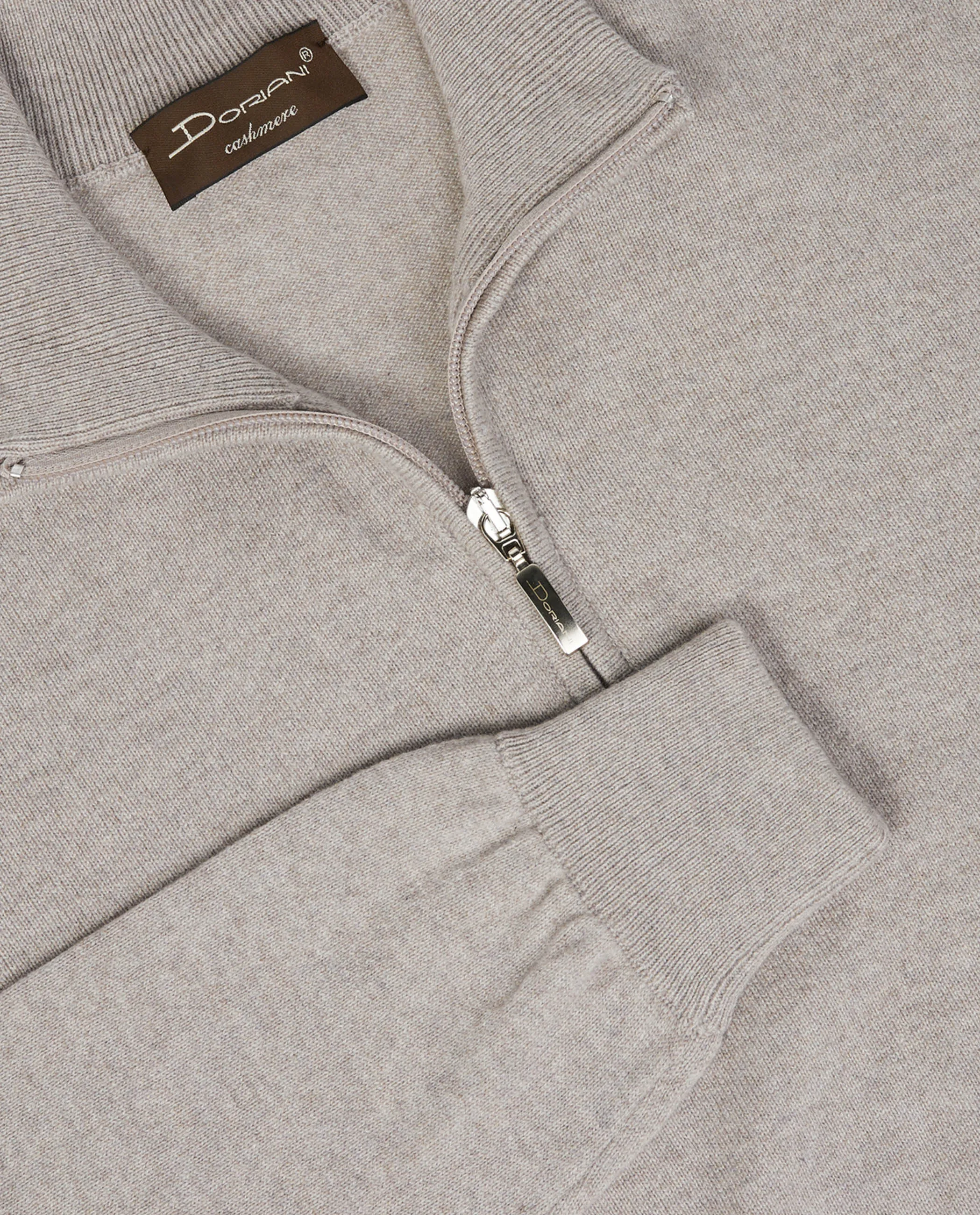 Cashmere Half-Zip Trui - Lichtbruin sold by Pauw Amsterdam product image thumbnail 2