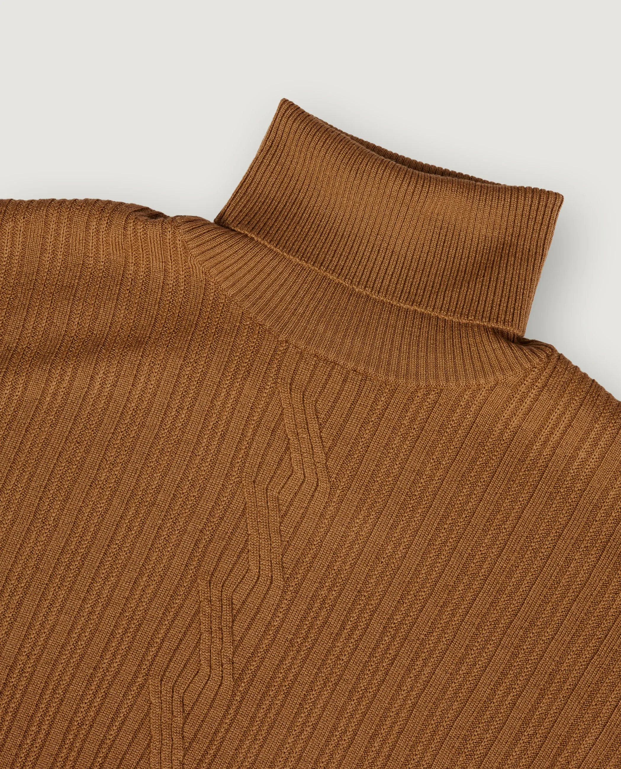 Wollen Kabeltrui - Lichtbruin sold by Pauw Amsterdam product image thumbnail 2