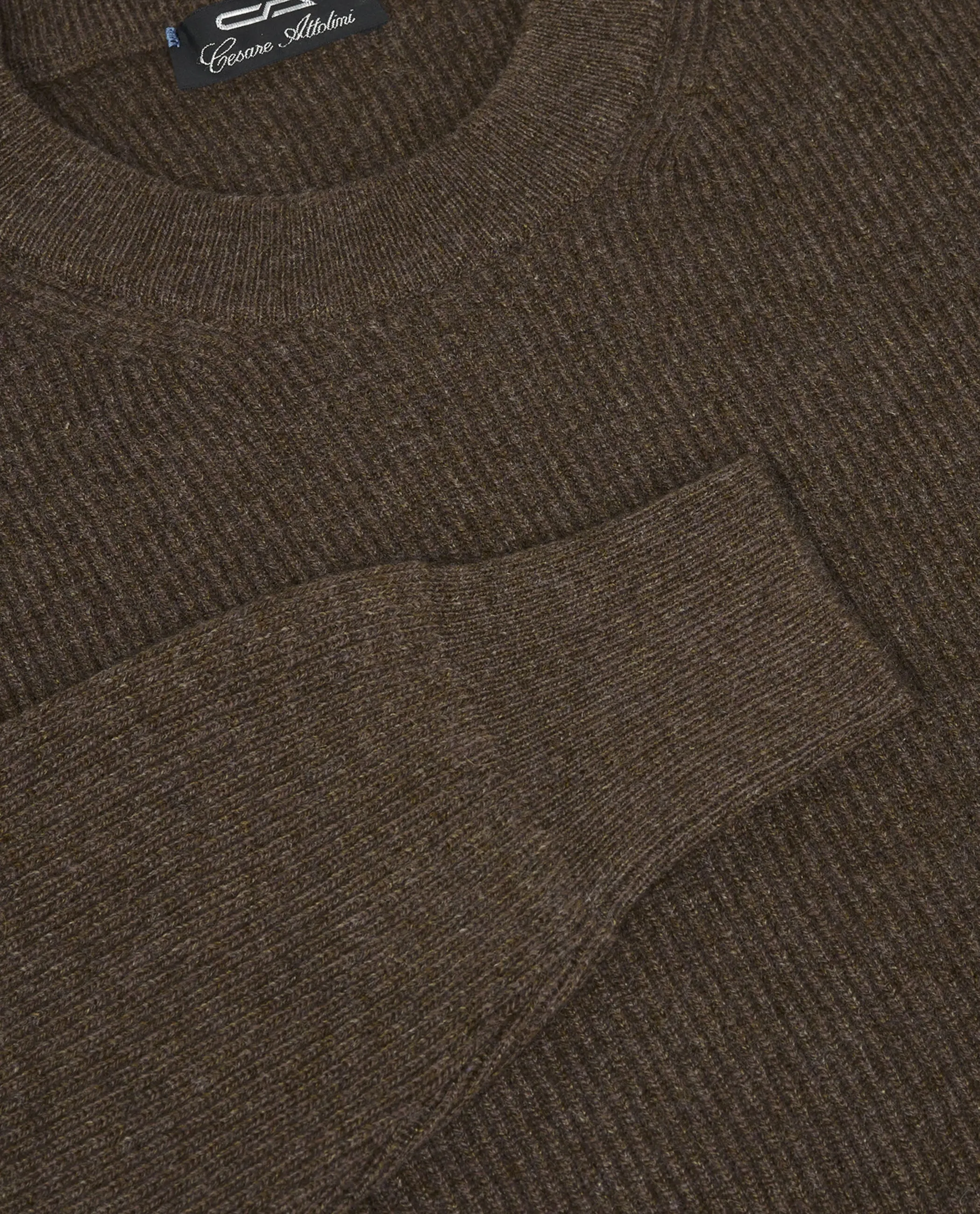 Grove Geribde Cashmere Trui - Bruin sold by Pauw Amsterdam product image thumbnail 3