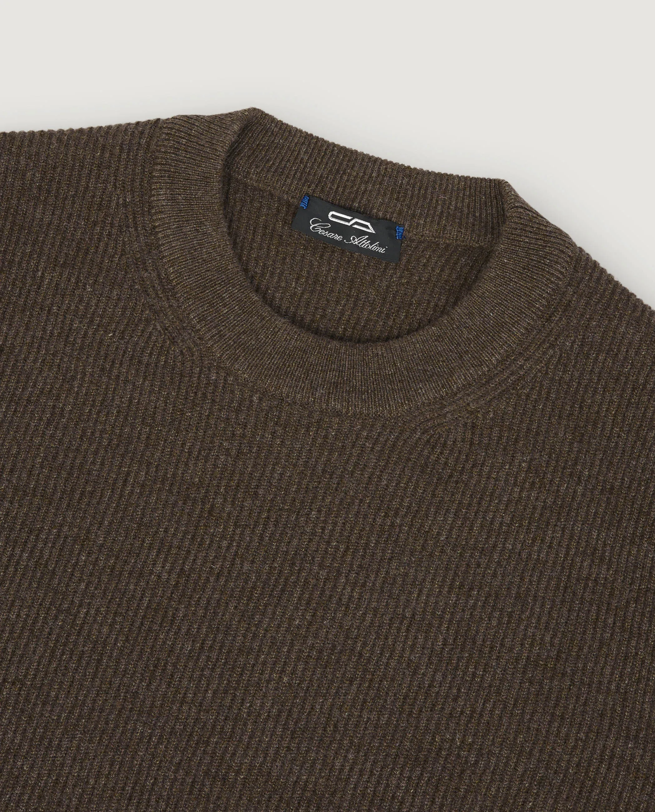 Grove Geribde Cashmere Trui - Bruin sold by Pauw Amsterdam product image thumbnail 2