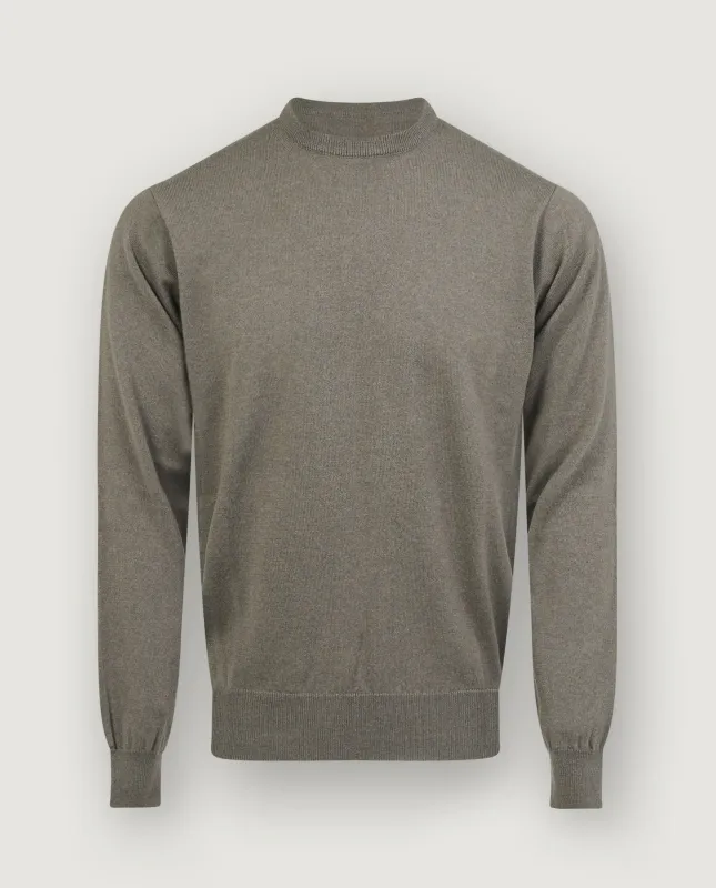 Cashmere Ronde Hals Trui - Groen sold by Pauw Amsterdam