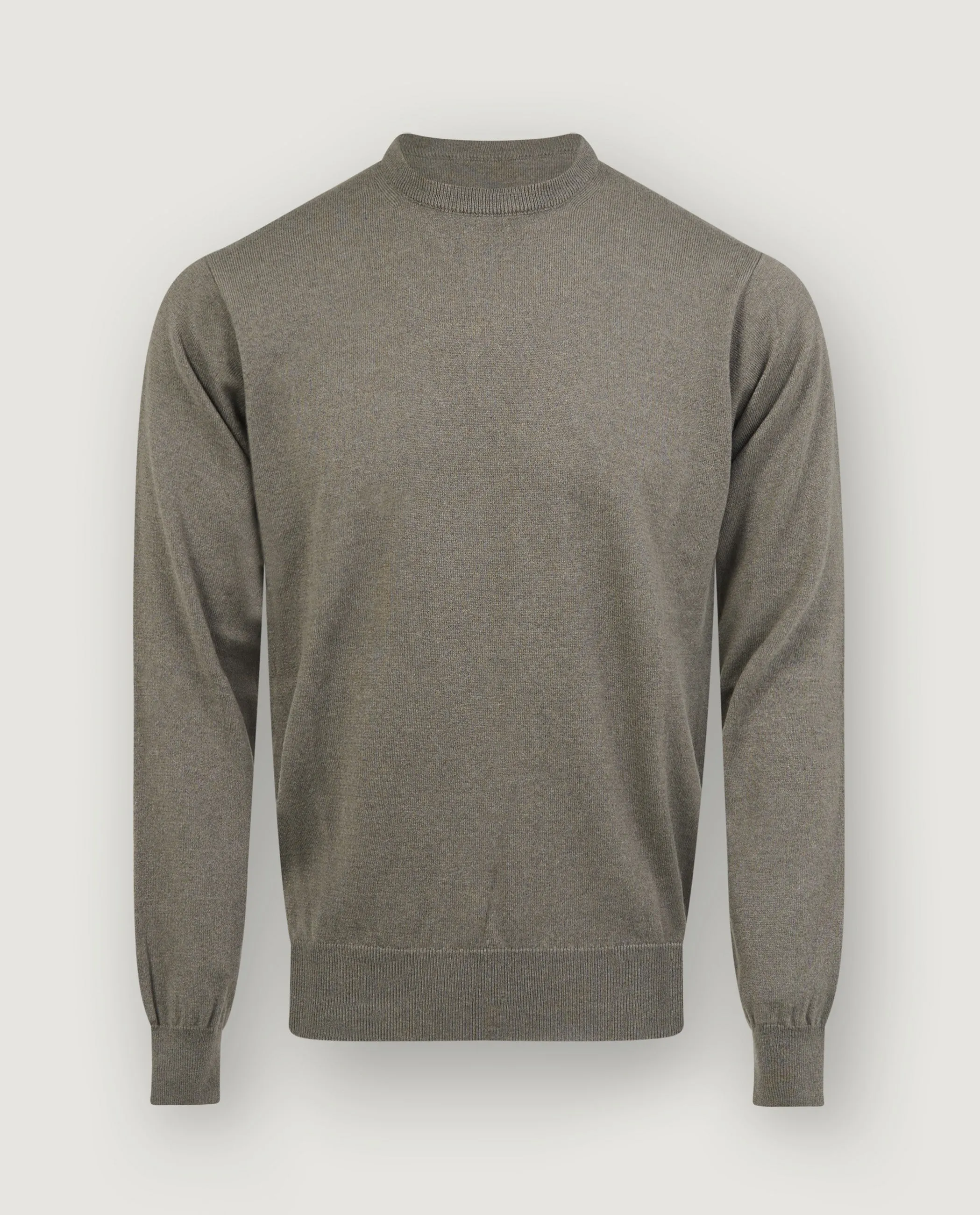 Cashmere Ronde Hals Trui - Groen sold by Pauw Amsterdam