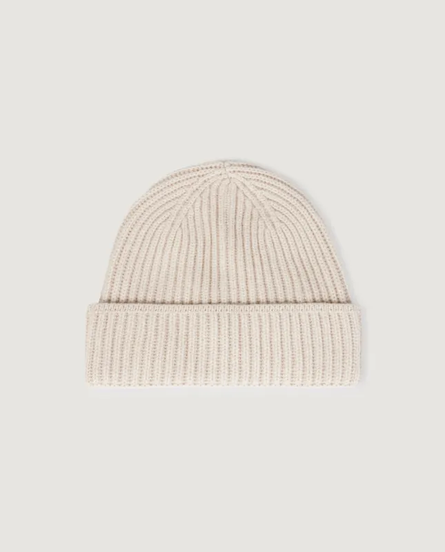 Solid Cashmere Beanie - Ecru sold by Pauw Amsterdam