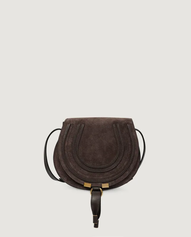 Small Suede Marcie Saddle Tas - Bruin sold by Pauw Amsterdam