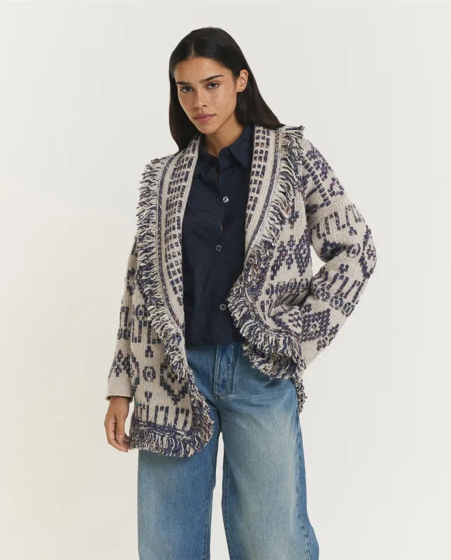 Grunge Beat Vest - Blauw sold by Pauw Amsterdam