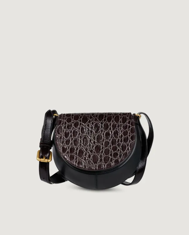 Lederen Arc Saddle Tas - Zwart sold by Pauw Amsterdam