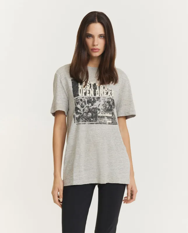 Vintage Effect T-Shirt - Lichtgrijs made by Golden Goose