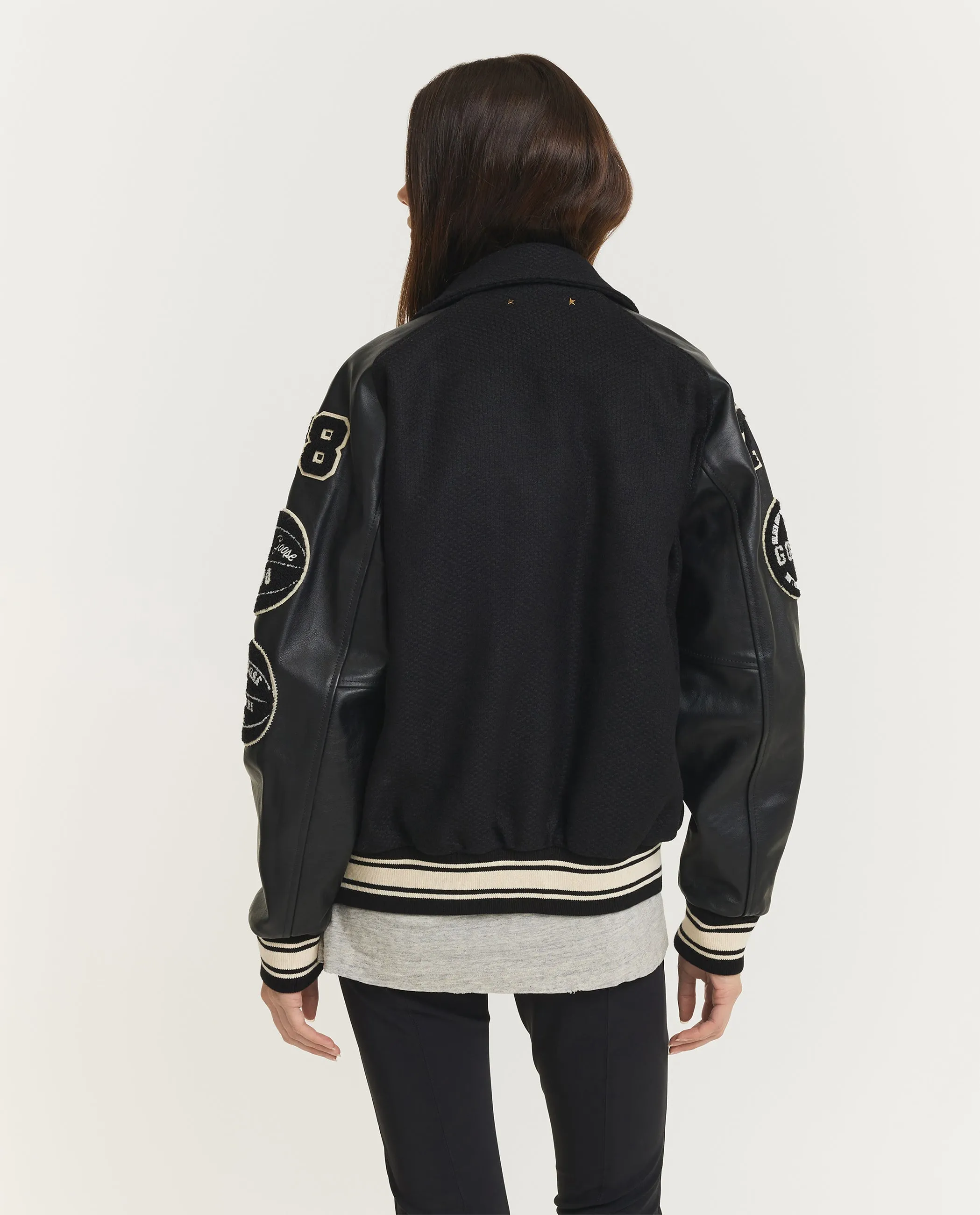Wollen Letterman Jack - Zwart sold by Pauw Amsterdam product image thumbnail 5