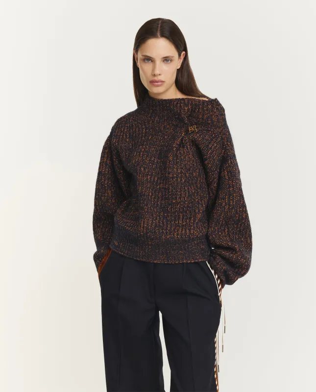 Alpaca Teubina Trui - Bruin made by Dries Van Noten