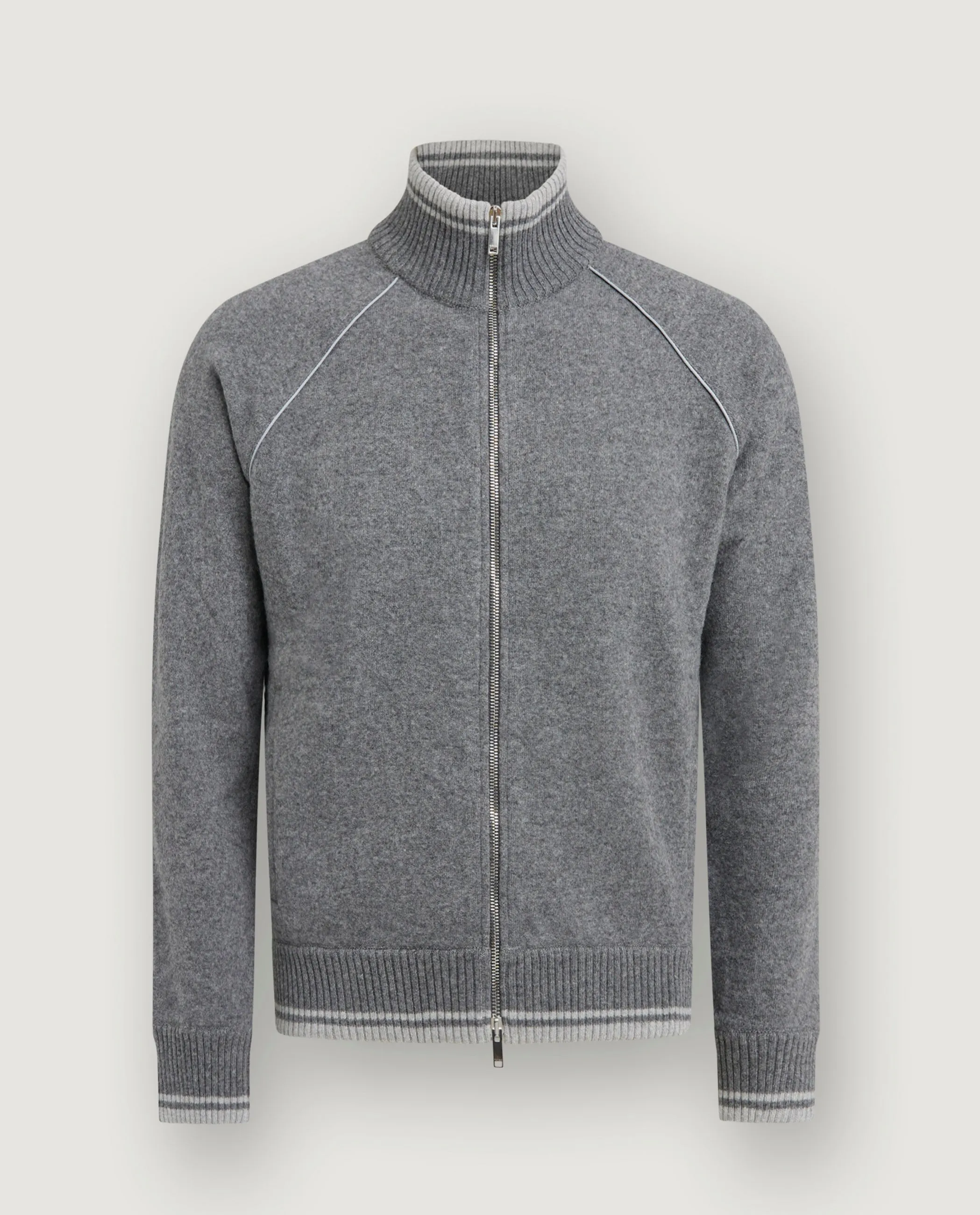 Wol Cashmere Raglan Vest - Grijs sold by Pauw Amsterdam