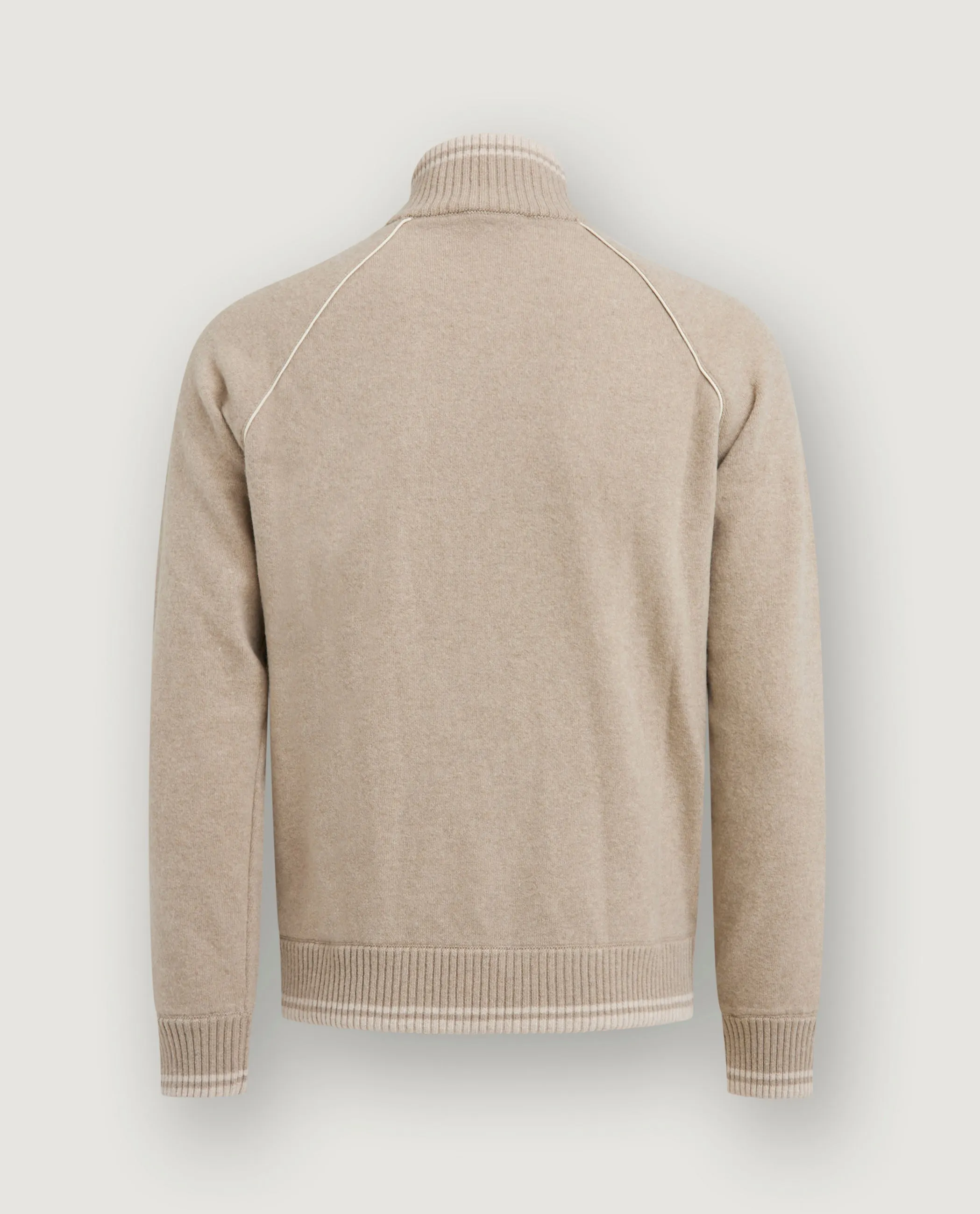 Wol Cashmere Raglan Vest - Lichtbruin sold by Pauw Amsterdam product image thumbnail 3