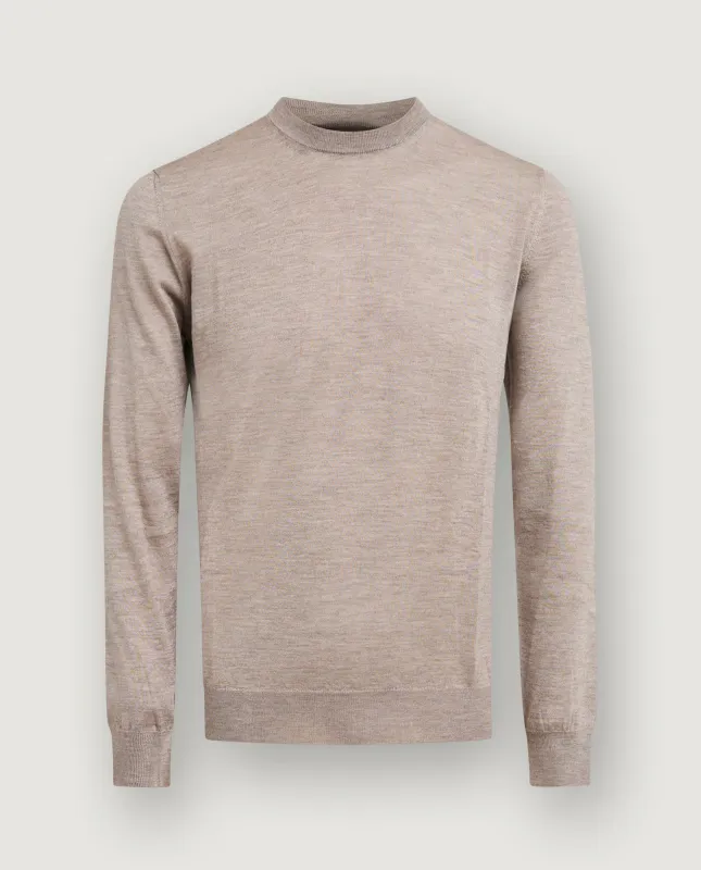 Cashmere Zijden Trui - Lichtbruin sold by Pauw Amsterdam