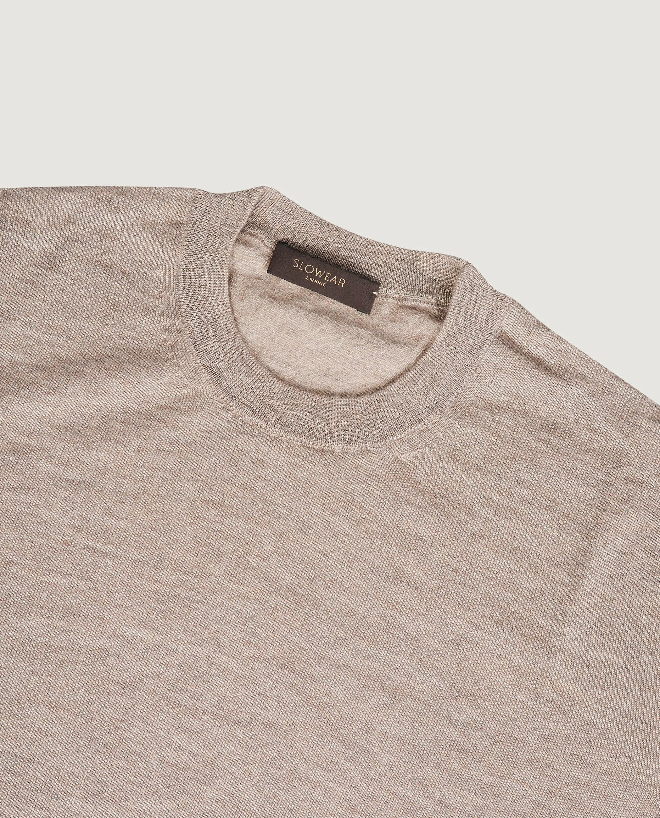 Cashmere Zijden Trui - Lichtbruin sold by Pauw Amsterdam product image thumbnail 2