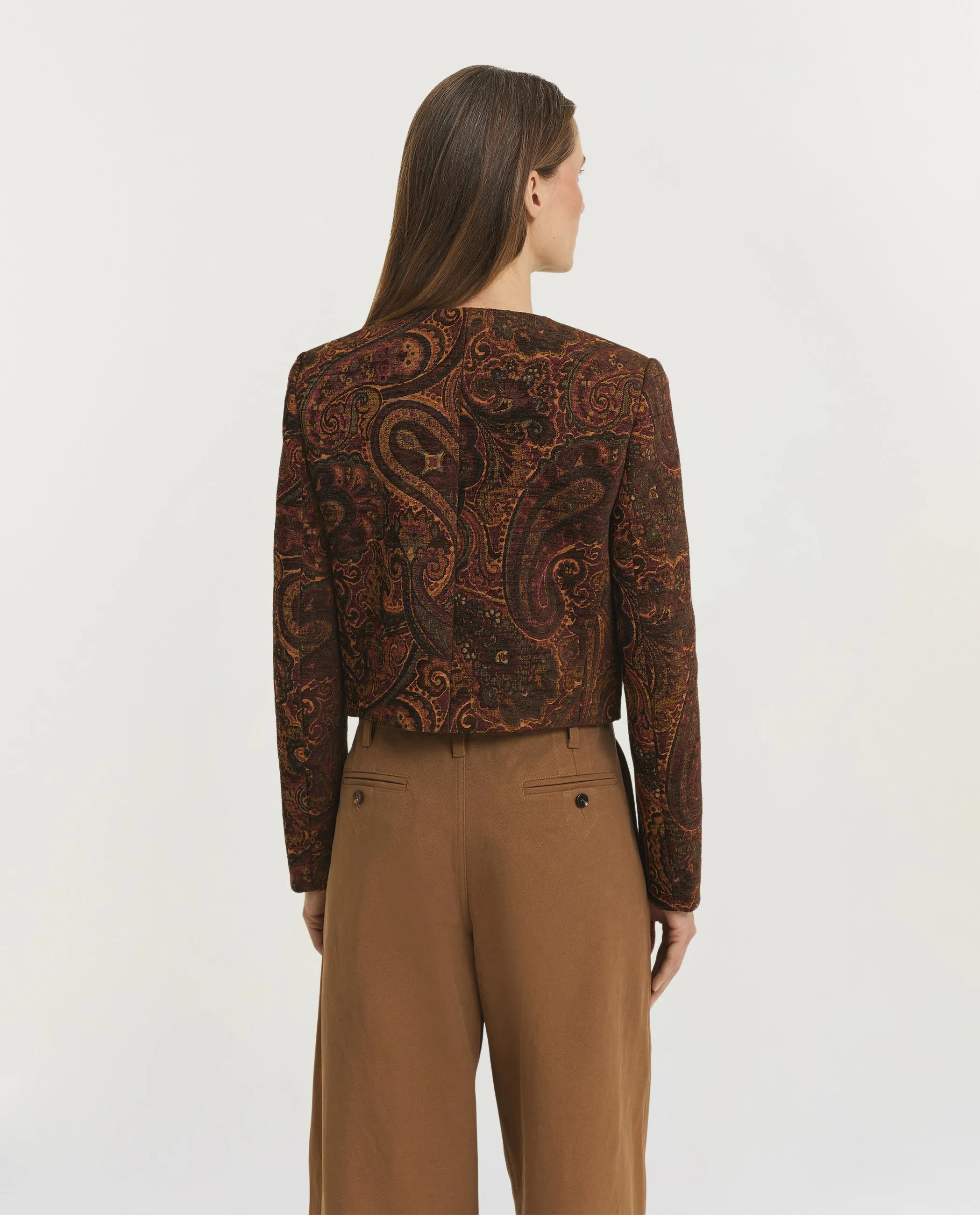 Boxy Paisley Jasje - Bruin sold by Pauw Amsterdam product image thumbnail 5