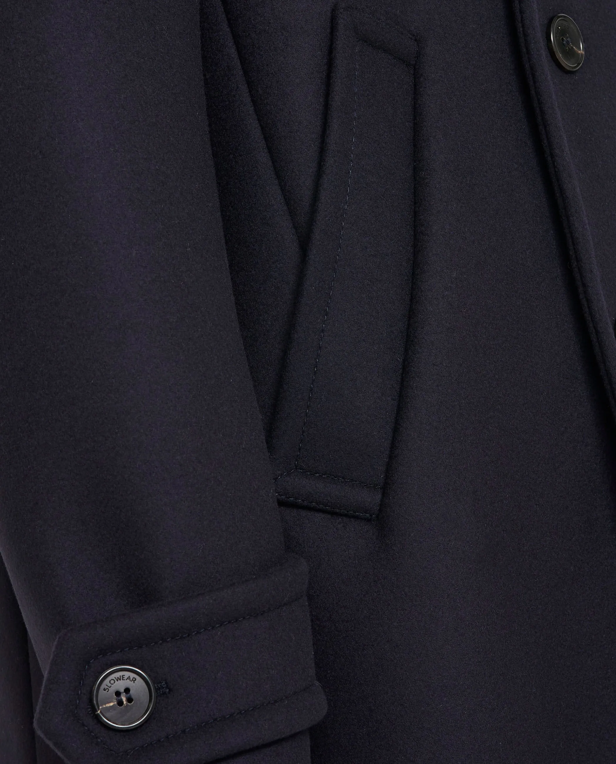 Flannel Wollen Peacoat - Donkerblauw sold by Pauw Amsterdam product image thumbnail 5