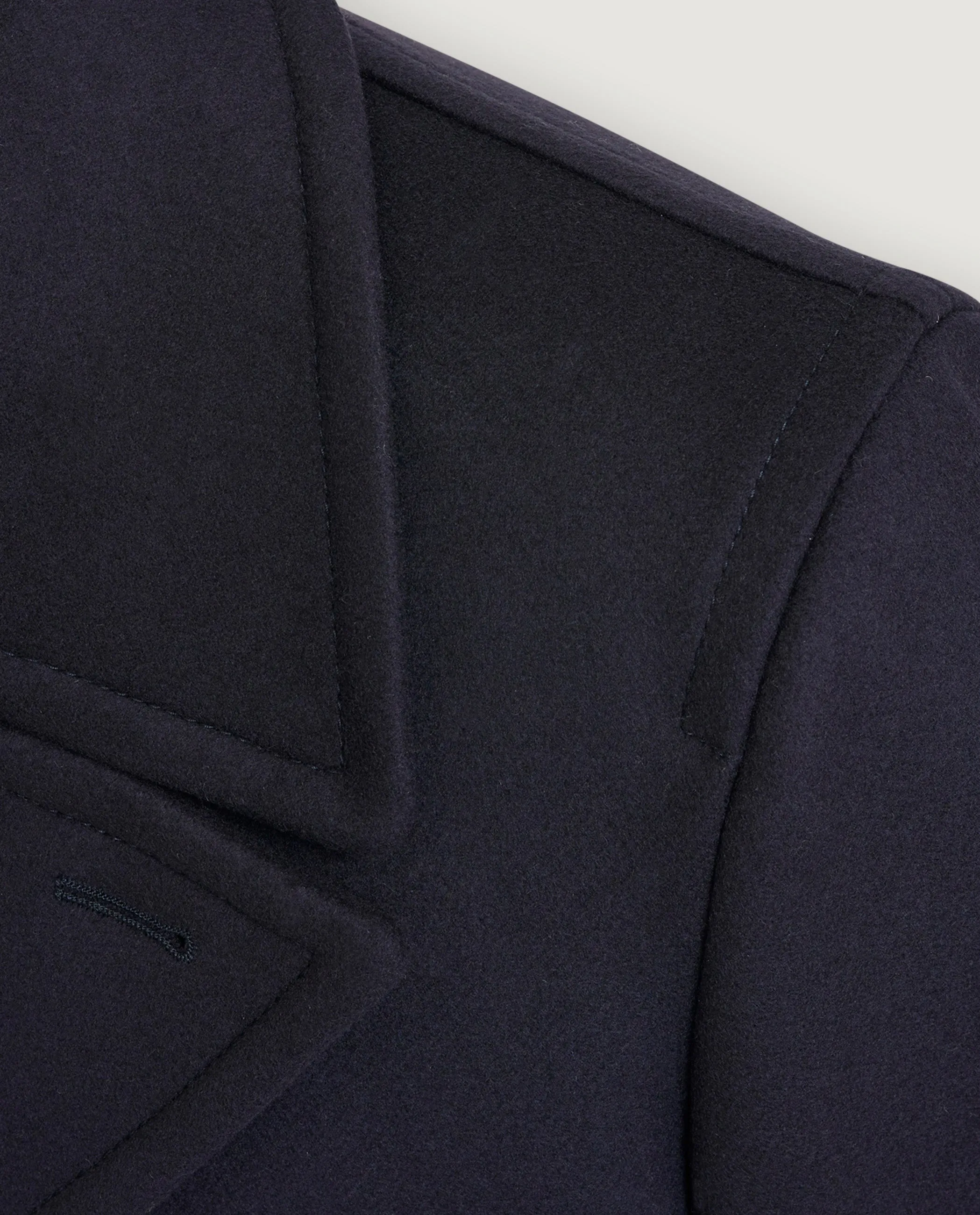 Flannel Wollen Peacoat - Donkerblauw sold by Pauw Amsterdam product image thumbnail 4