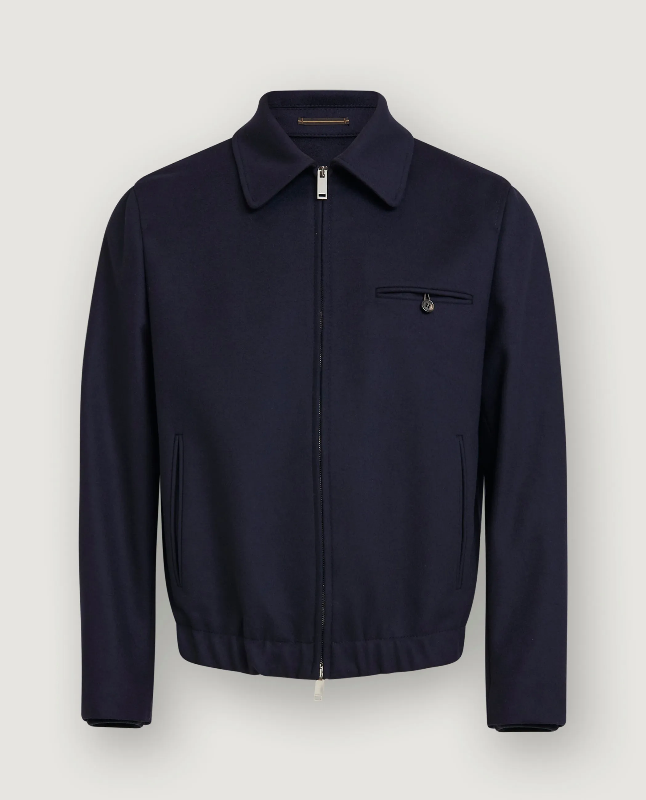 Wol Cashmere Blouson Jack - Donkerblauw sold by Pauw Amsterdam