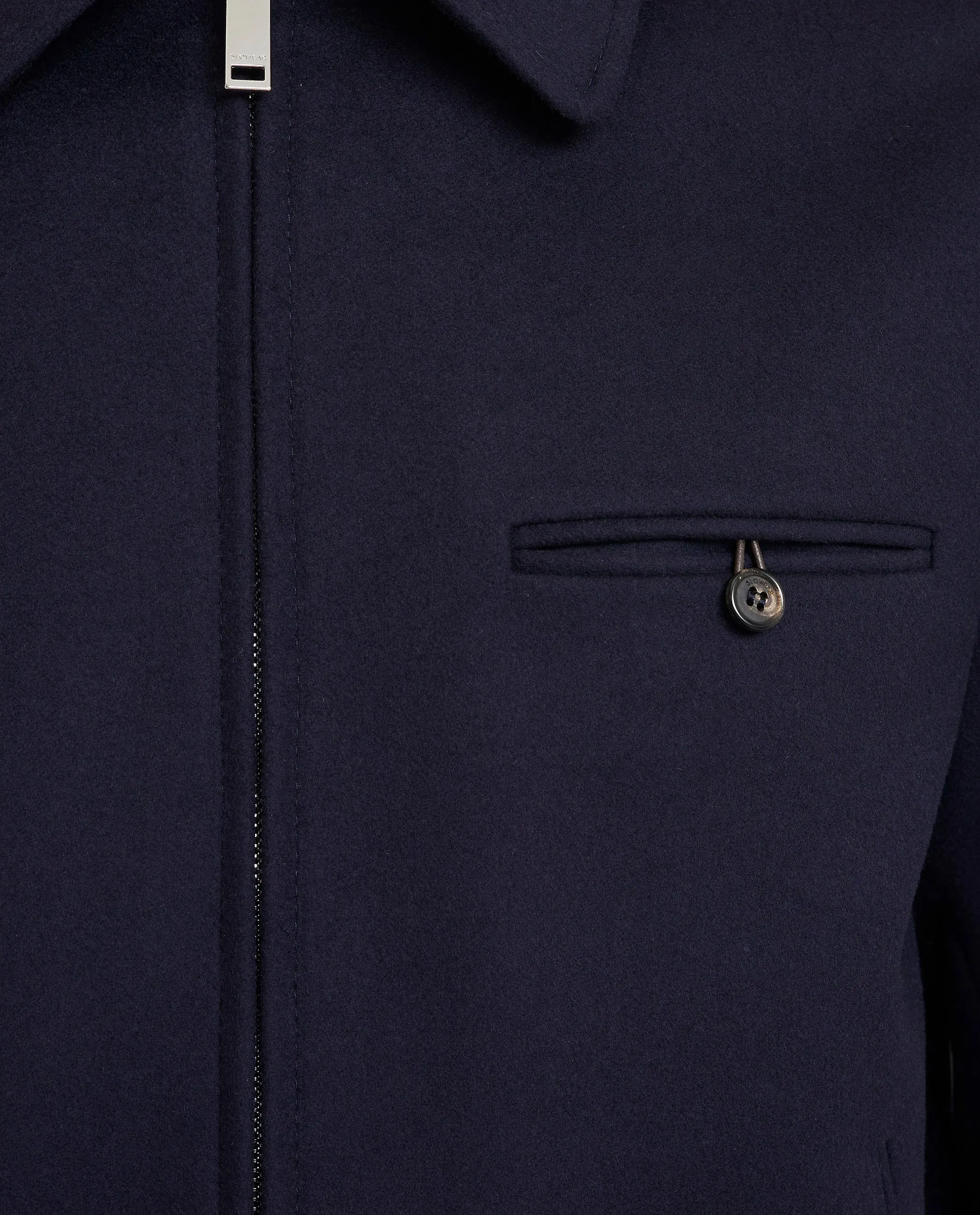 Wol Cashmere Blouson Jack - Donkerblauw sold by Pauw Amsterdam product image thumbnail 4