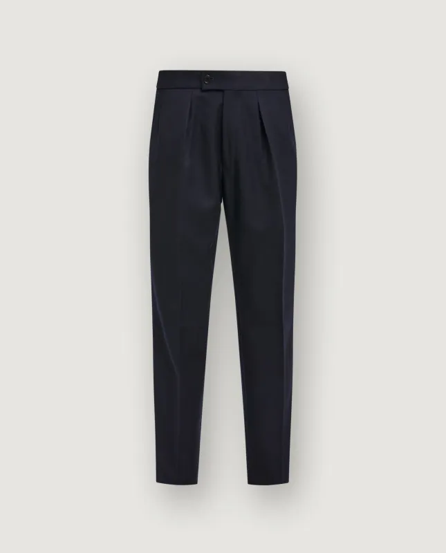 Flannel Wollen Pantalon - Donkerblauw sold by Pauw Amsterdam