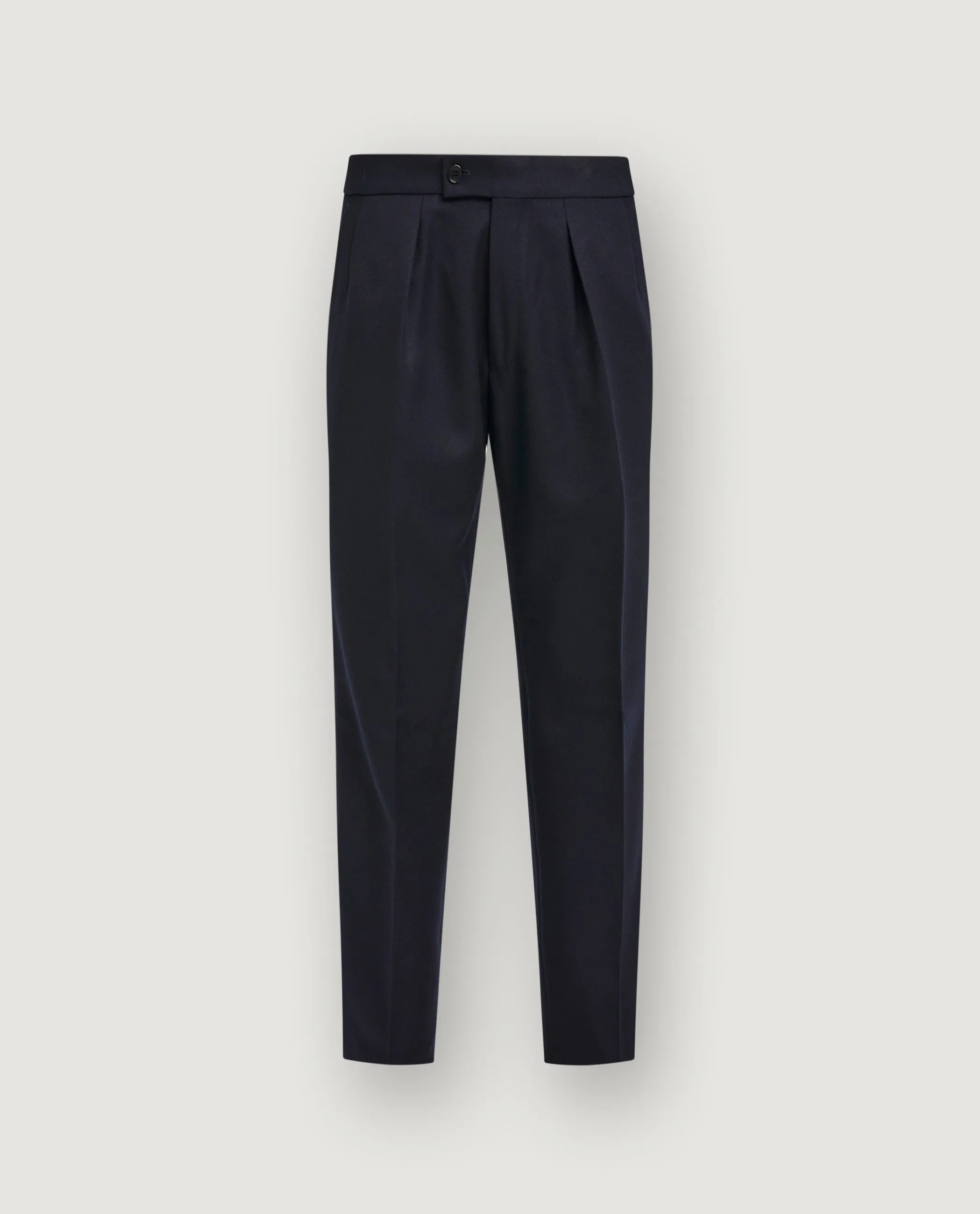 Flannel Wollen Pantalon - Donkerblauw sold by Pauw Amsterdam