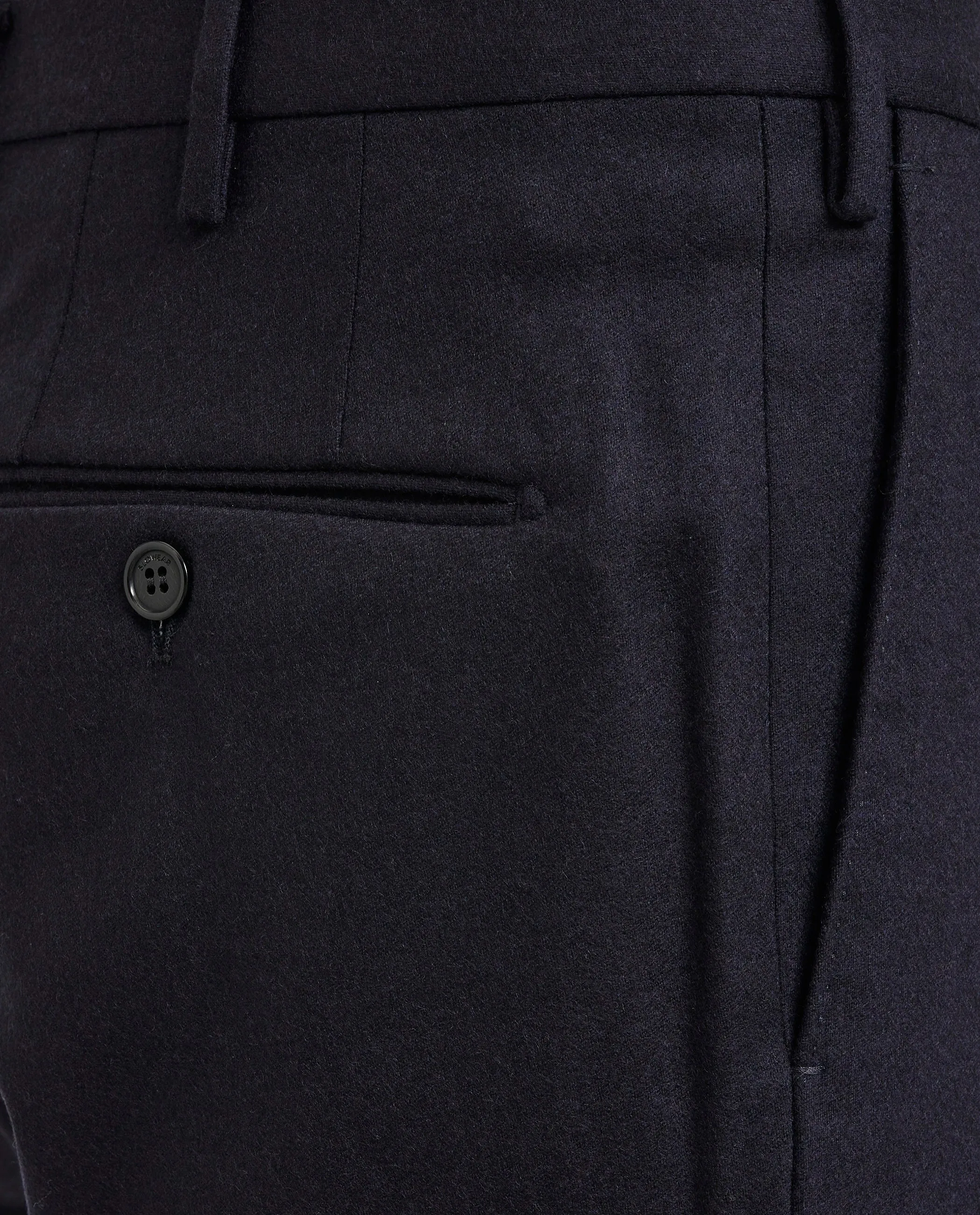 Wol Cashmere Flannel Broek - Donkerblauw sold by Pauw Amsterdam product image thumbnail 3