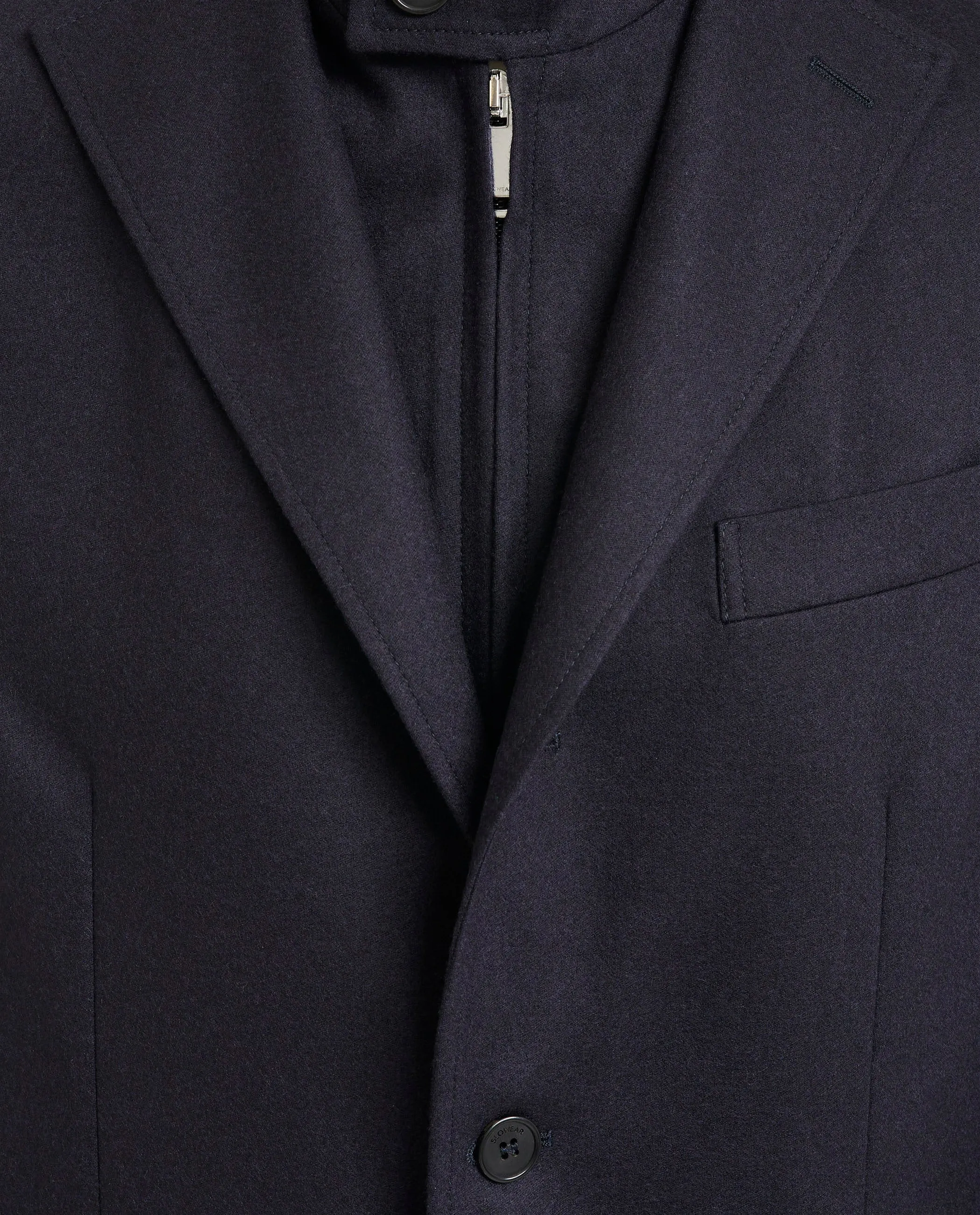 Technisch Wol Cashmere Jasje - Donkerblauw sold by Pauw Amsterdam product image thumbnail 5