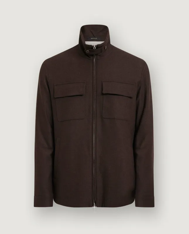 Wollen Fieldjacket - Bruin sold by Pauw Amsterdam