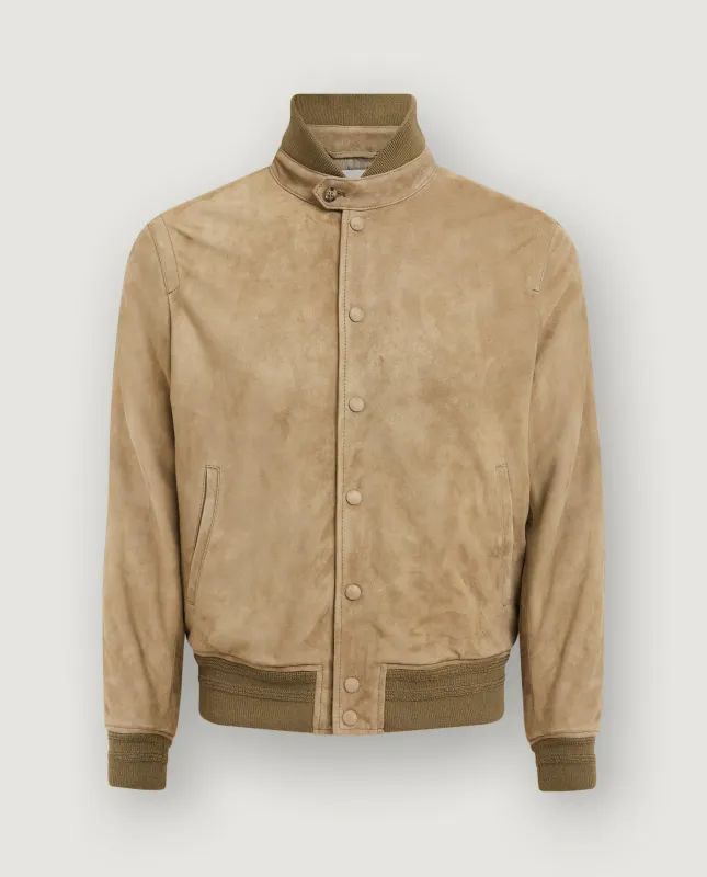 Suede Bomber Jack - Lichtbruin sold by Pauw Amsterdam