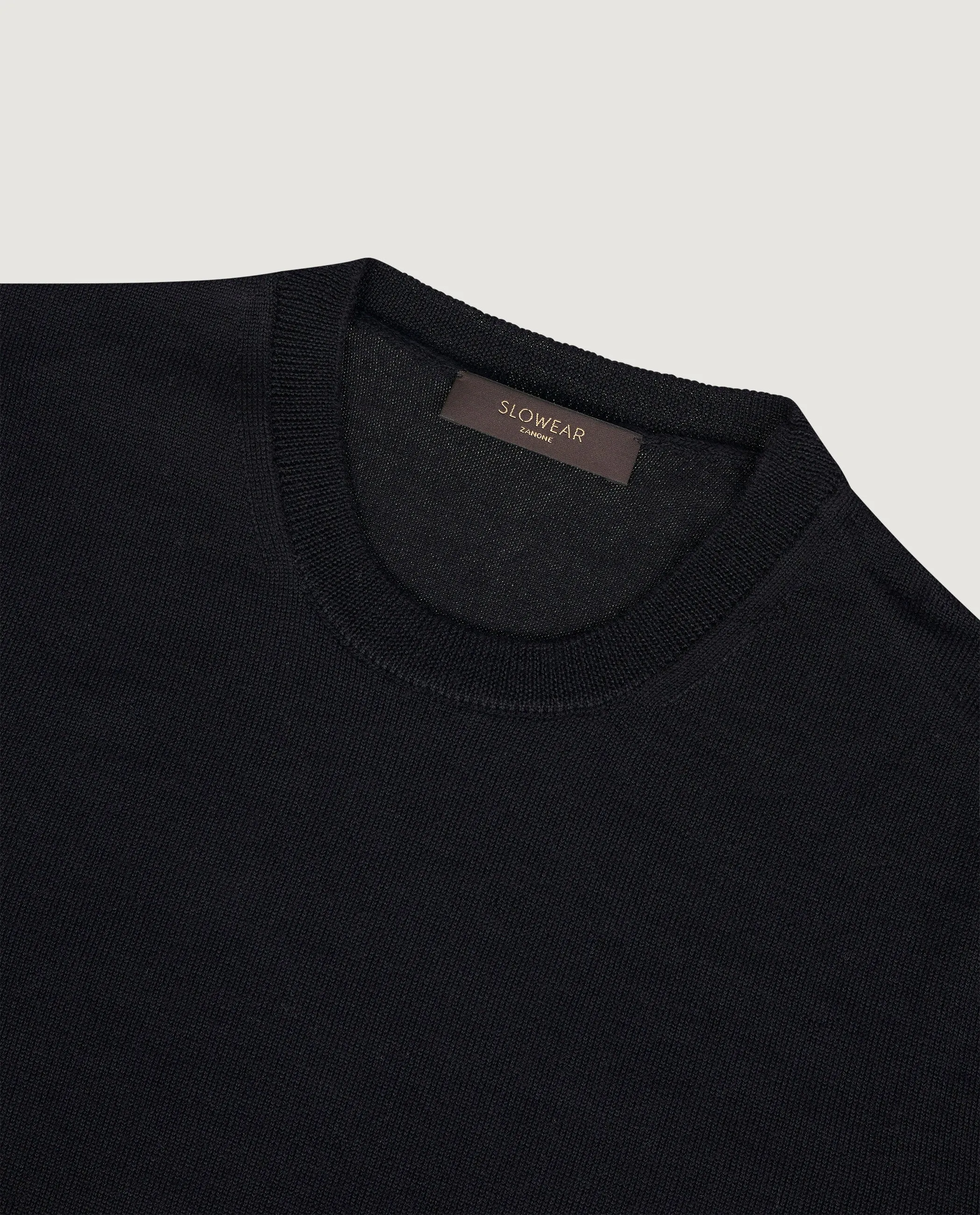 Wollen Crewneck Trui - Zwart sold by Pauw Amsterdam product image thumbnail 2