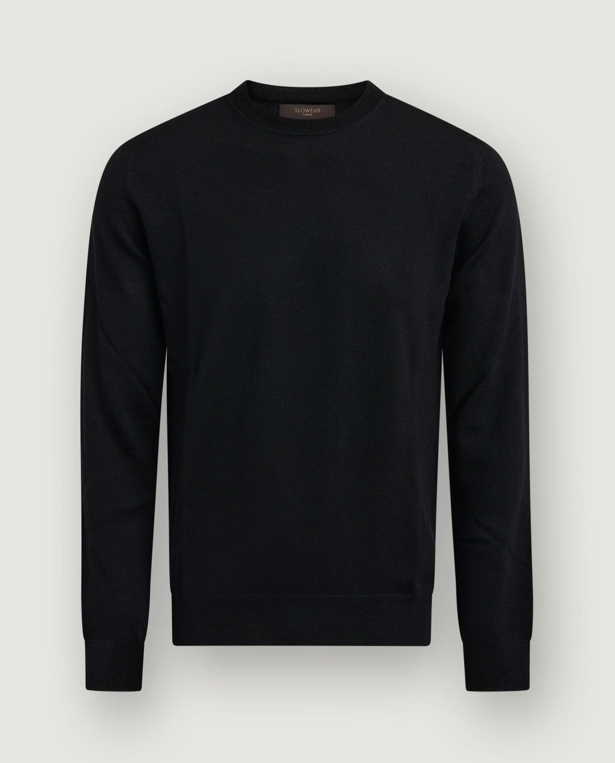 Wollen Crewneck Trui - Zwart sold by Pauw Amsterdam