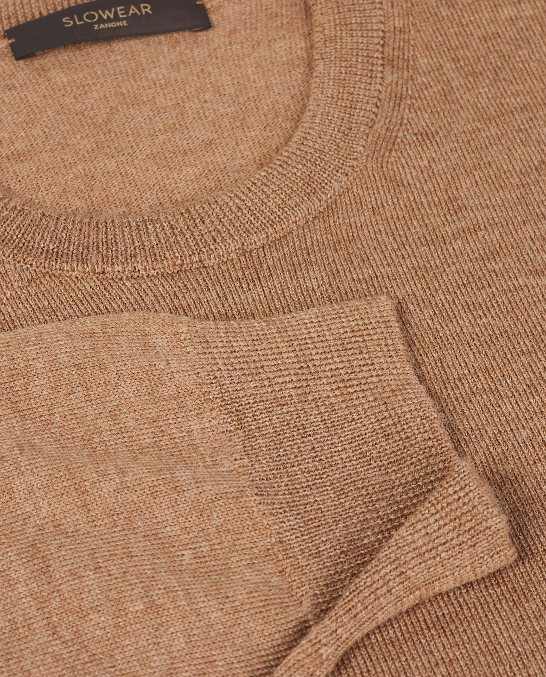 Wollen Crewneck Trui - Lichtbruin sold by Pauw Amsterdam product image thumbnail 4