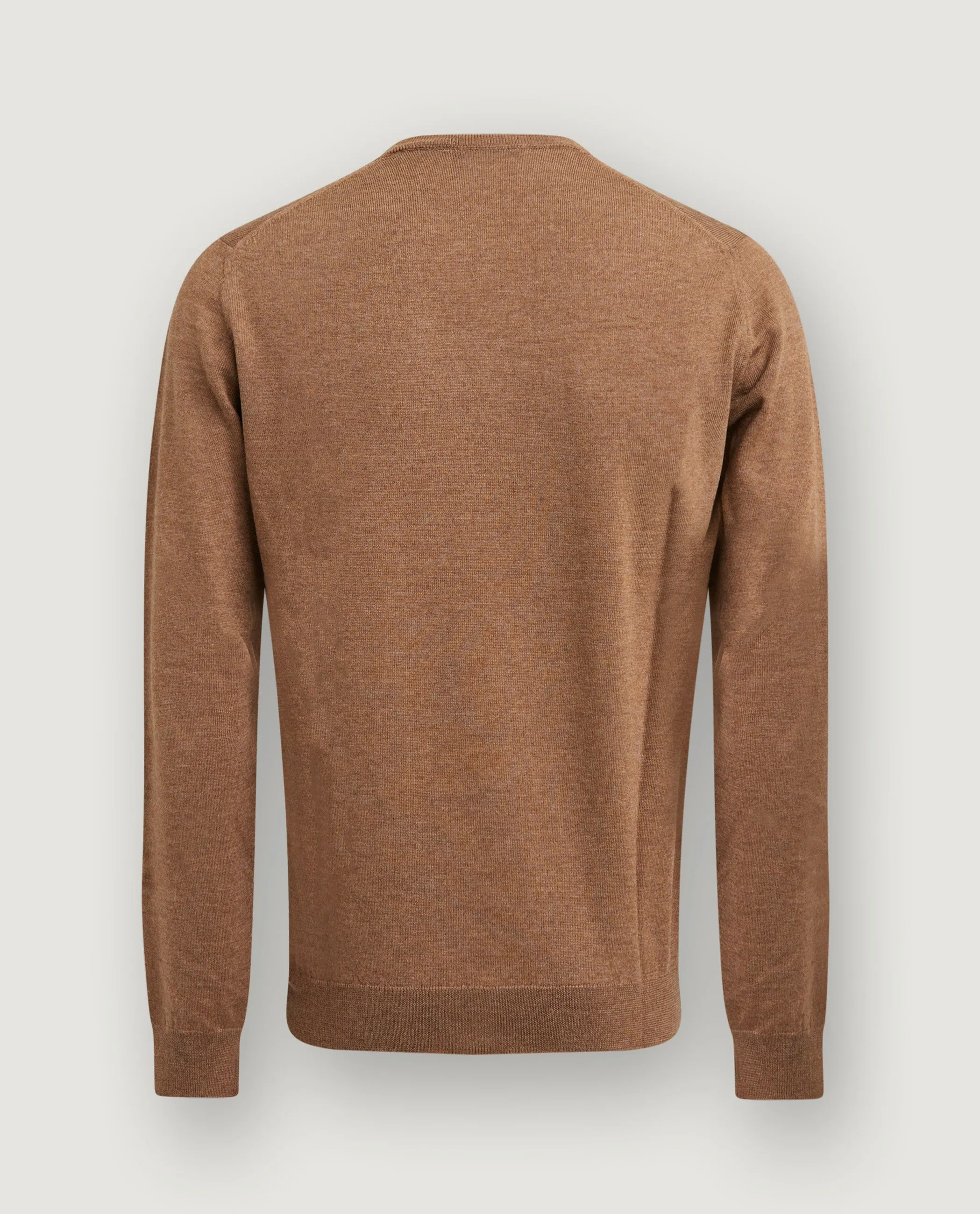Wollen Crewneck Trui - Lichtbruin sold by Pauw Amsterdam product image thumbnail 3