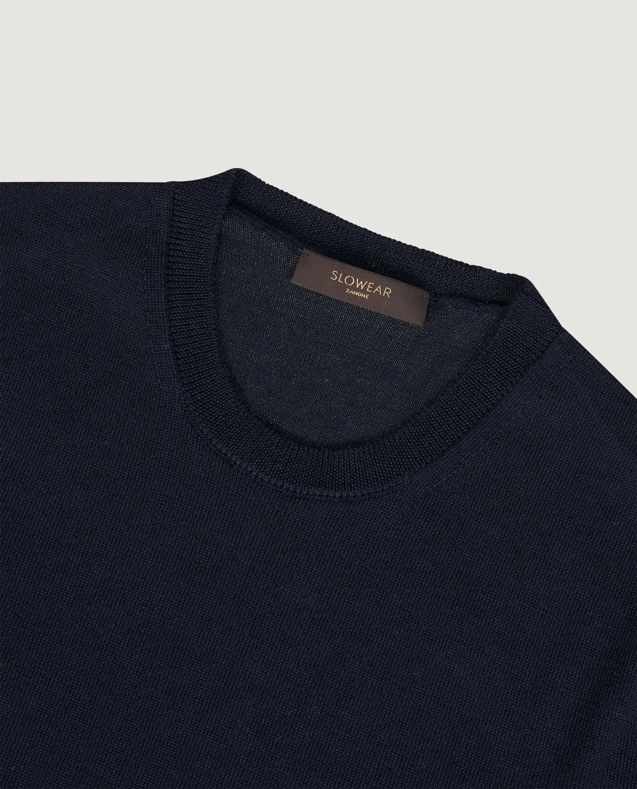 Wollen Crewneck Trui - Donkerblauw sold by Pauw Amsterdam product image thumbnail 2
