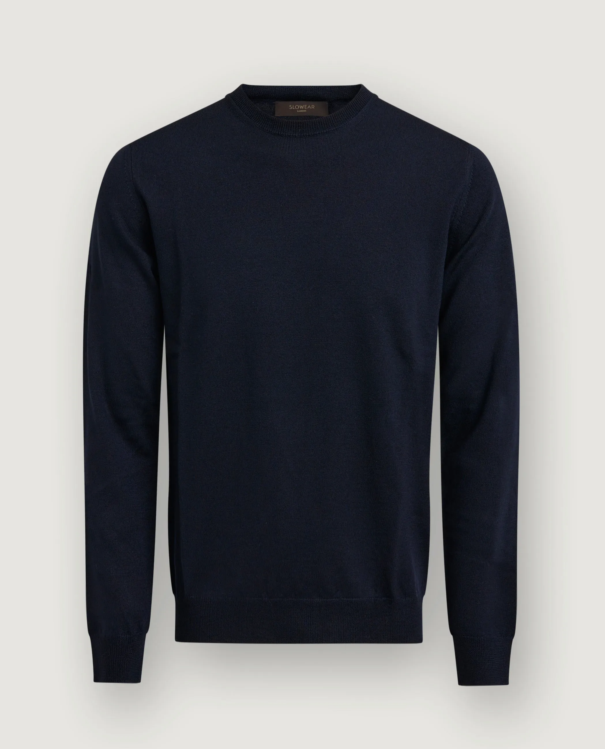 Wollen Crewneck Trui - Donkerblauw sold by Pauw Amsterdam