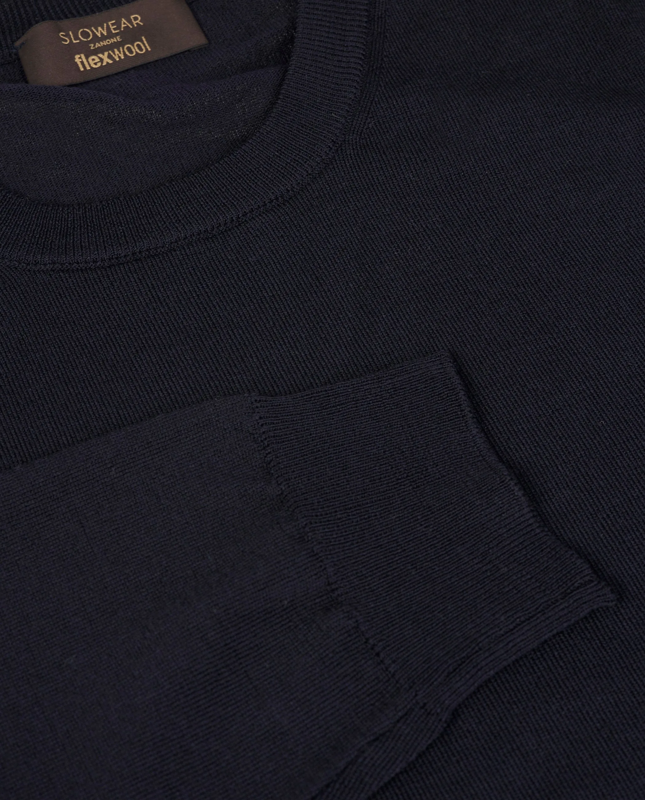 Lichtgewicht Wollen Ronde Hals Trui - Donkerblauw sold by Pauw Amsterdam product image thumbnail 4