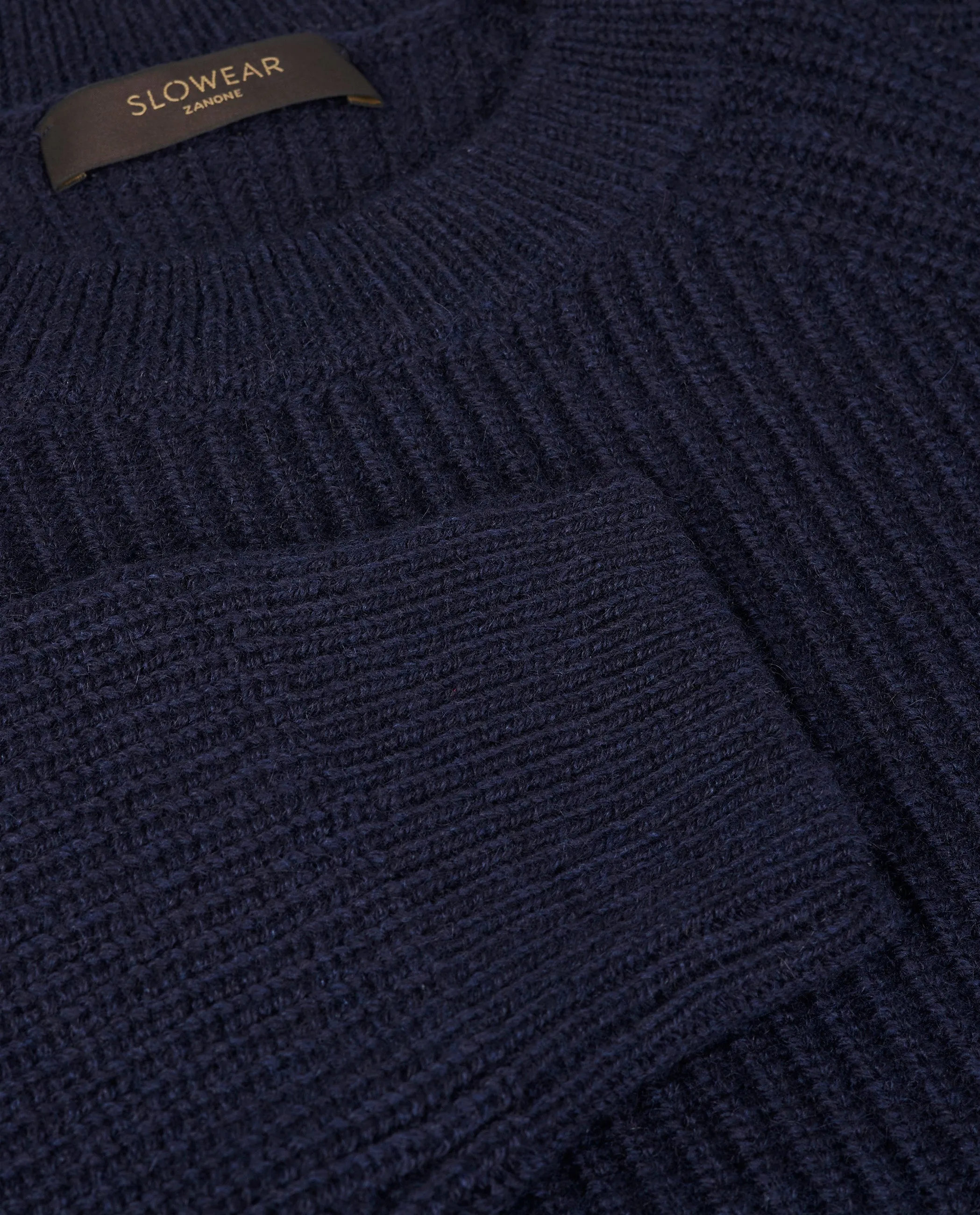 Cashmere Rib Trui - Donkerblauw sold by Pauw Amsterdam product image thumbnail 4