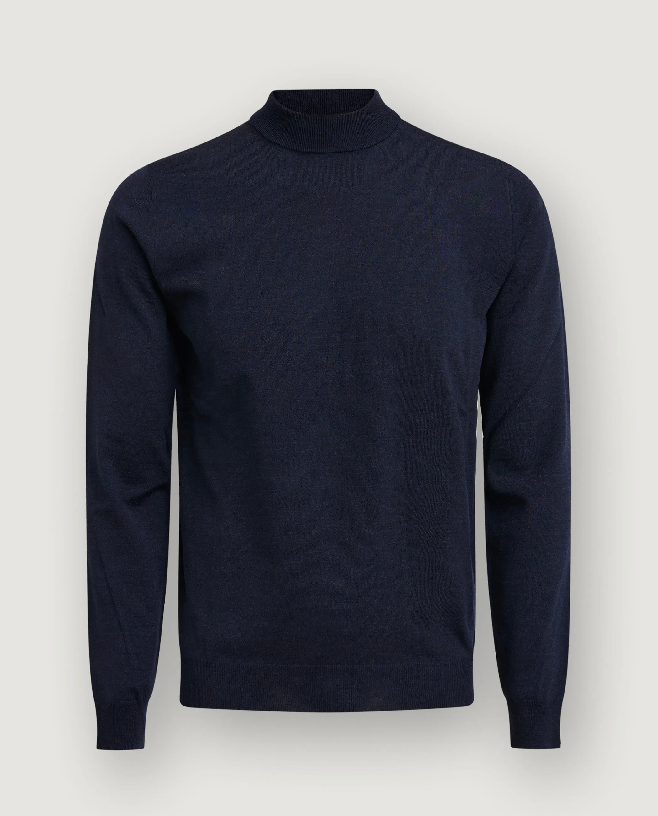 Wollen Mock Nek Trui - Donkerblauw sold by Pauw Amsterdam