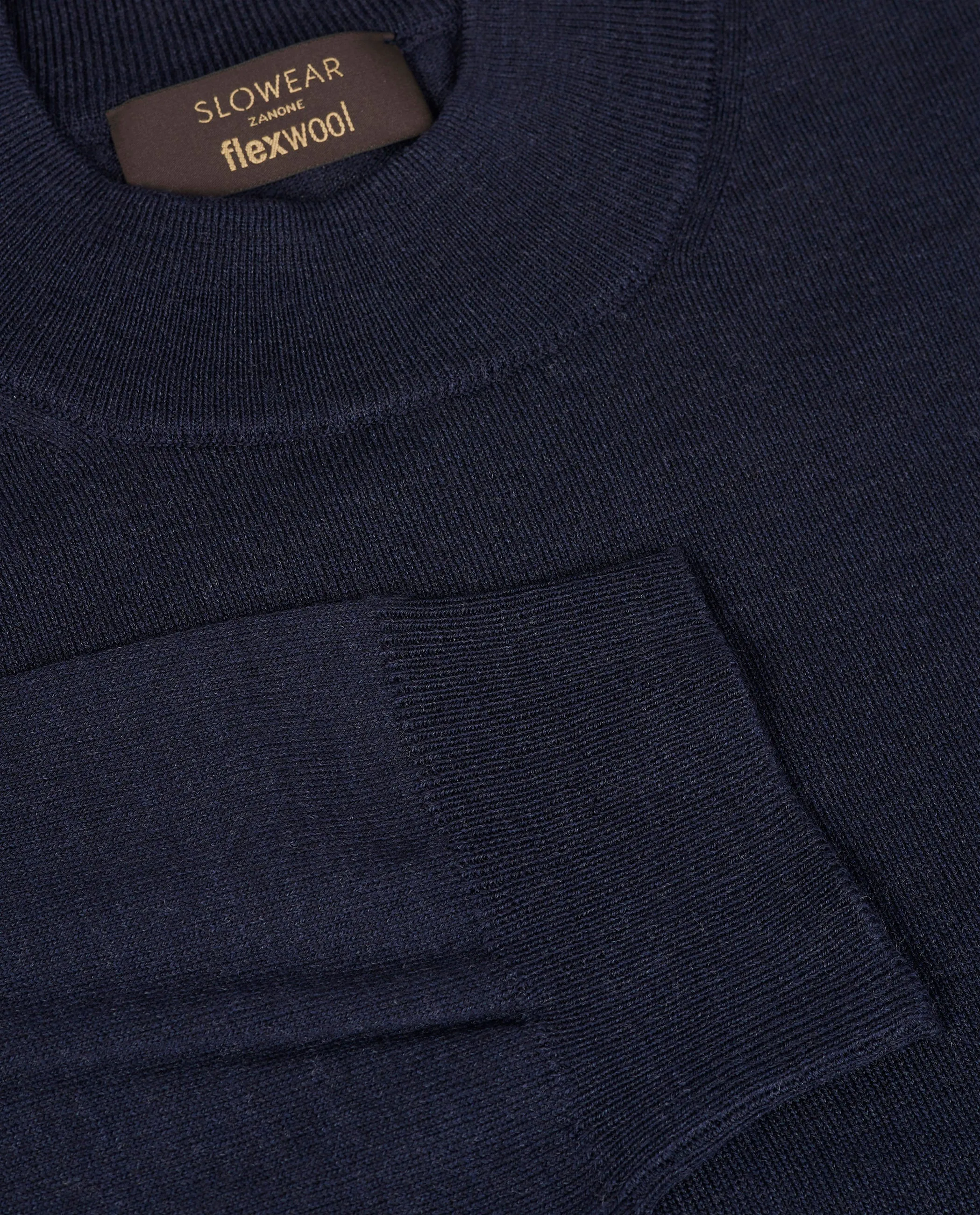 Wollen Mock Nek Trui - Donkerblauw sold by Pauw Amsterdam product image thumbnail 4