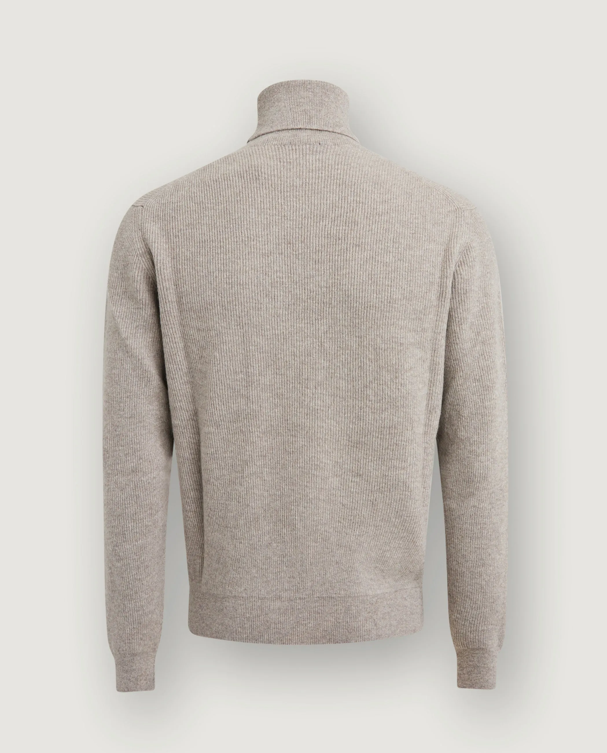 Cashmere Rib Coltrui - Lichtgrijs sold by Pauw Amsterdam product image thumbnail 3