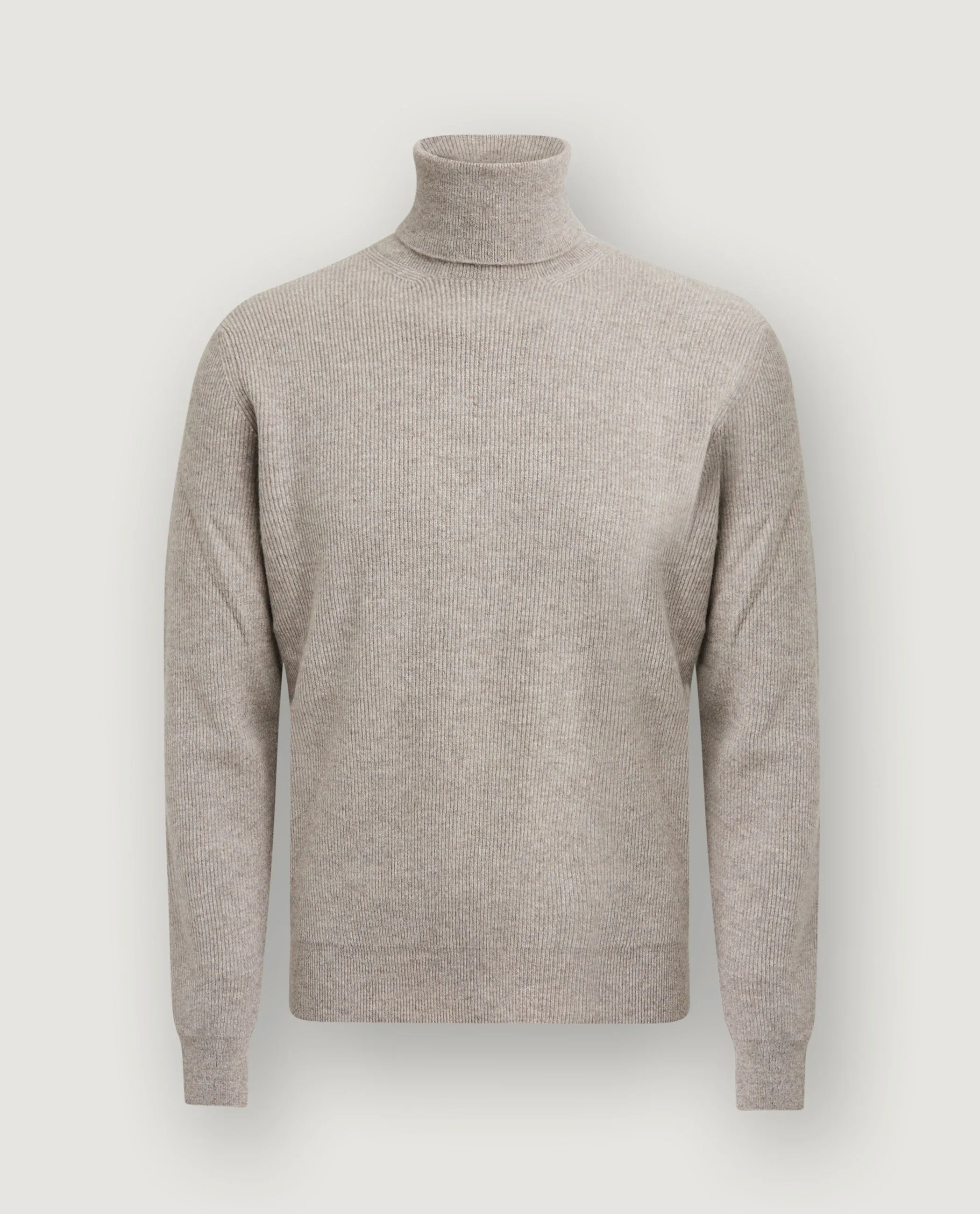 Cashmere Rib Coltrui - Lichtgrijs sold by Pauw Amsterdam